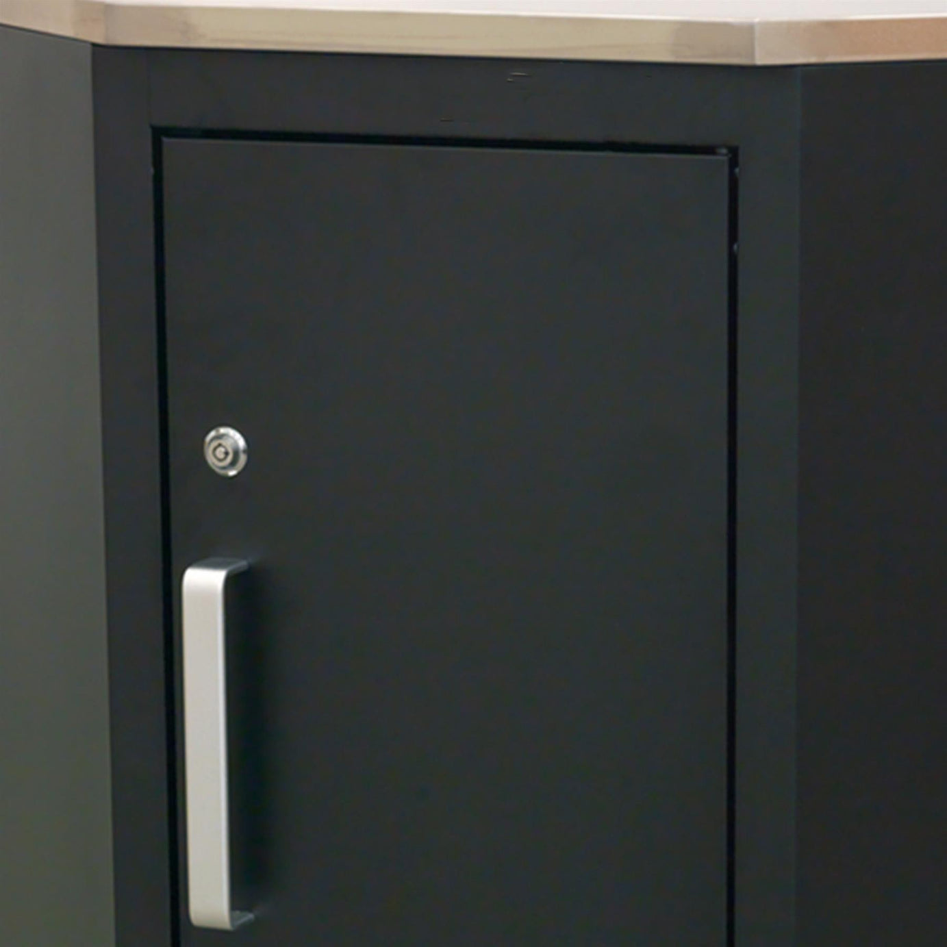 Sealey Stainless Steel Corner Worktop Floor Cabinet. 930mm