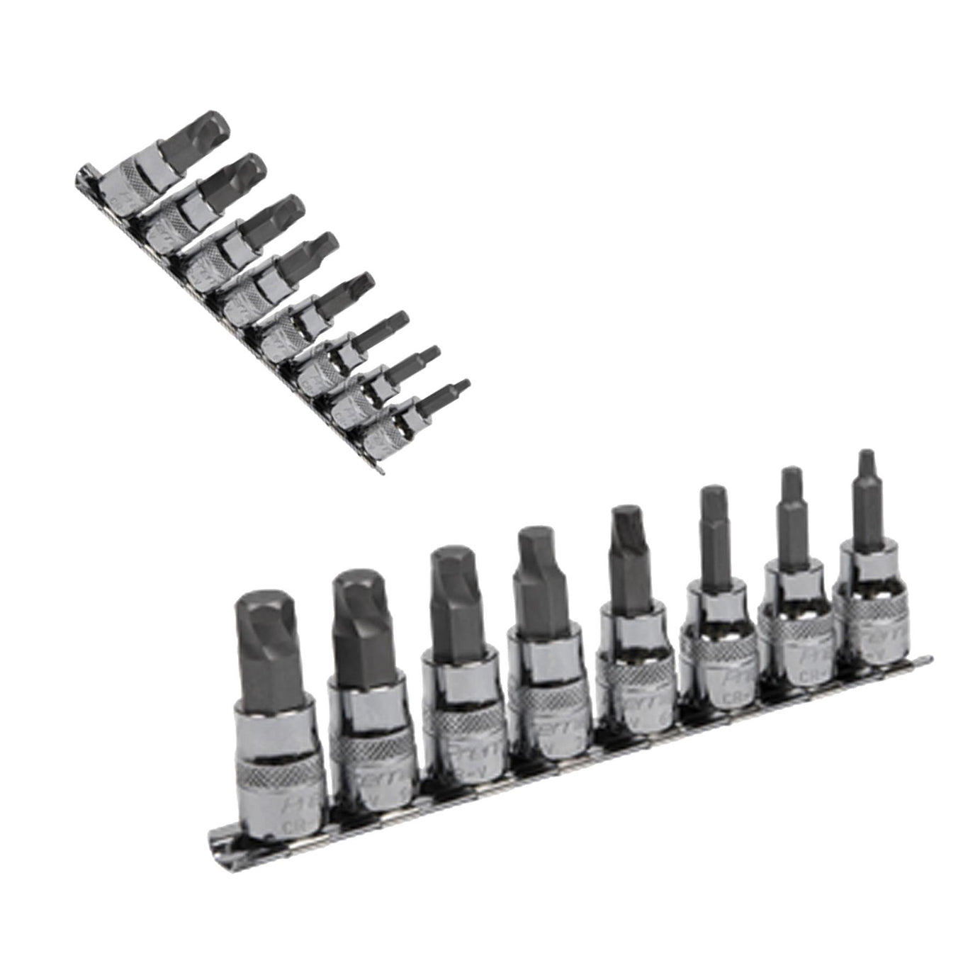 Sealey Hex Socket Bit Set Lock-On 8pc 3/8"Sq Drive Metric