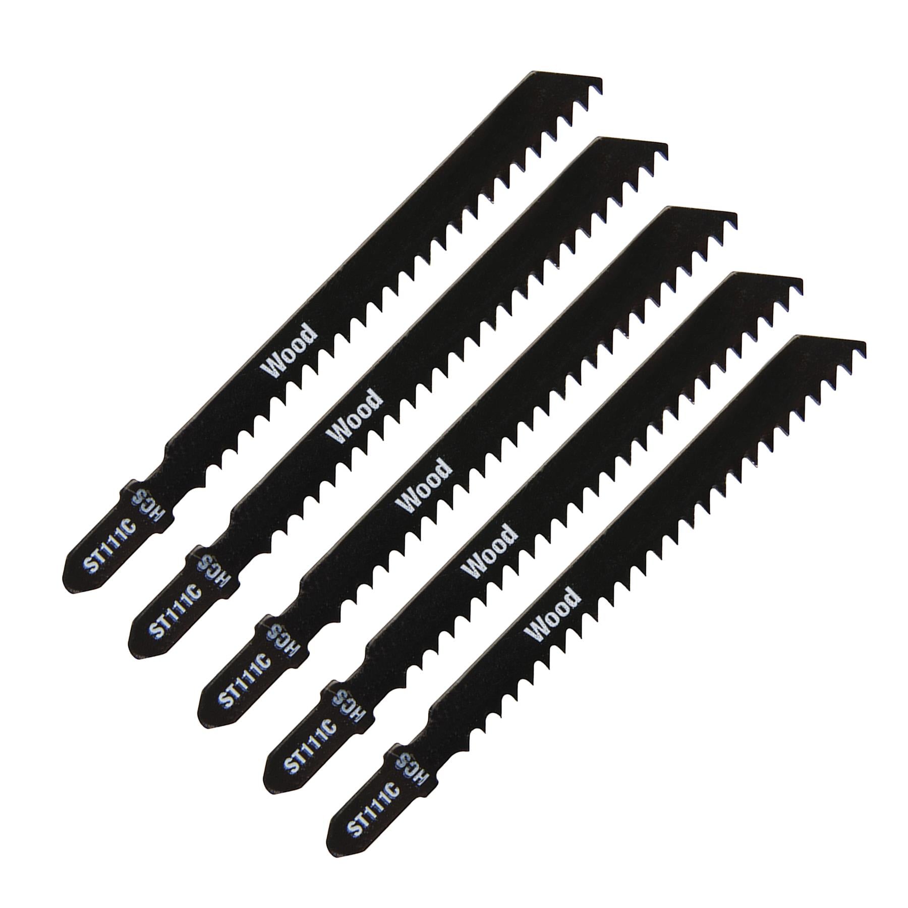 5 X Jigsaw Blade Blades Wood Cutting Softwood Pipes Profiles DIY ST111C