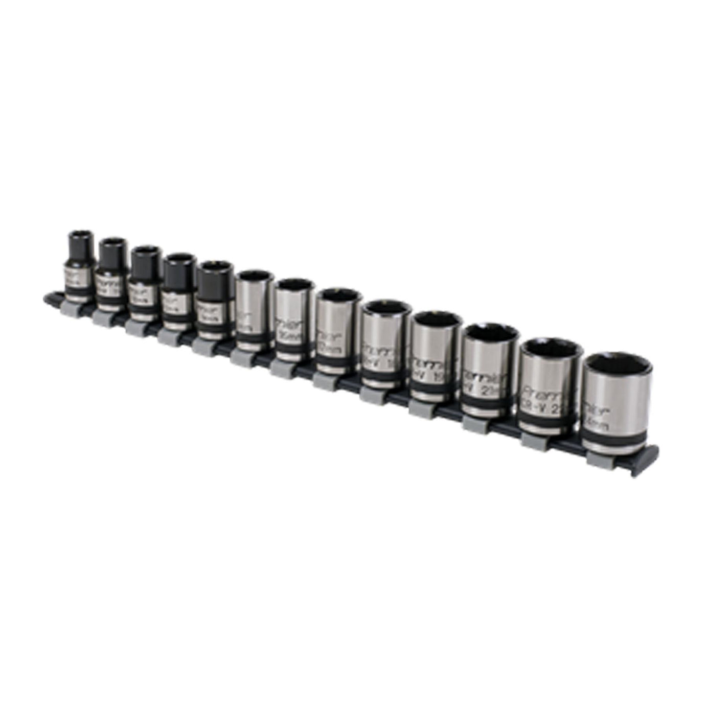 Sealey Socket Set 13pc 1/2"Sq Drive Lock-On� 6pt Metric - Black Series
