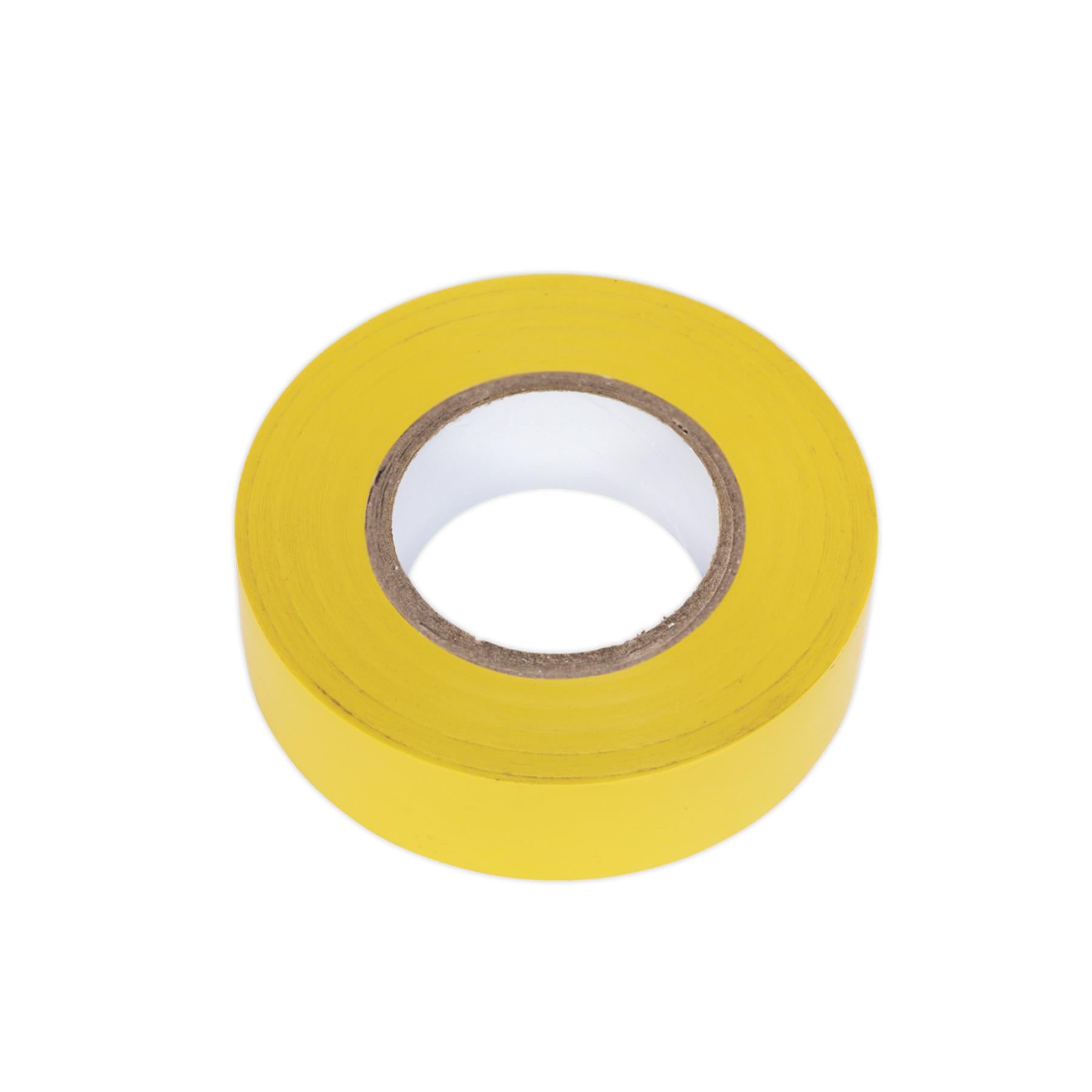 Sealey PVC Insulating Tape 19mm x 20m Yellow Pack of 10