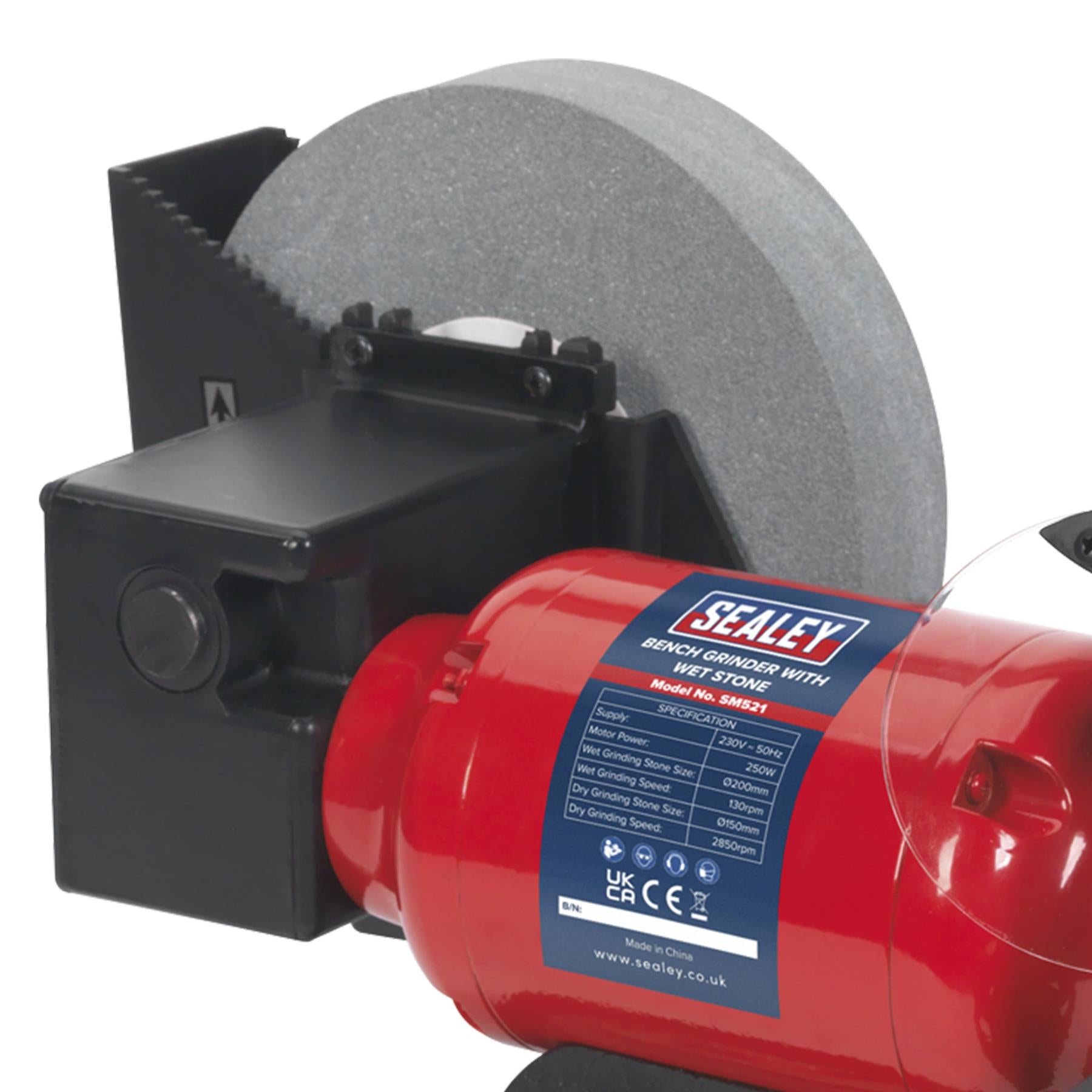 Sealey Bench Grinder Wet & Dry 200/150mm 250W/230V