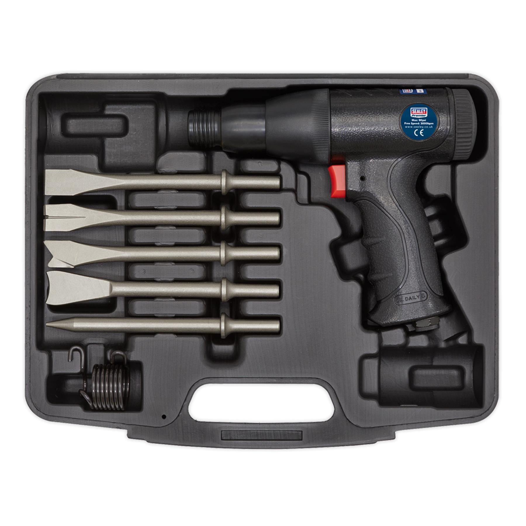 Sealey Air Hammer Kit Composite Premier - Long Stroke