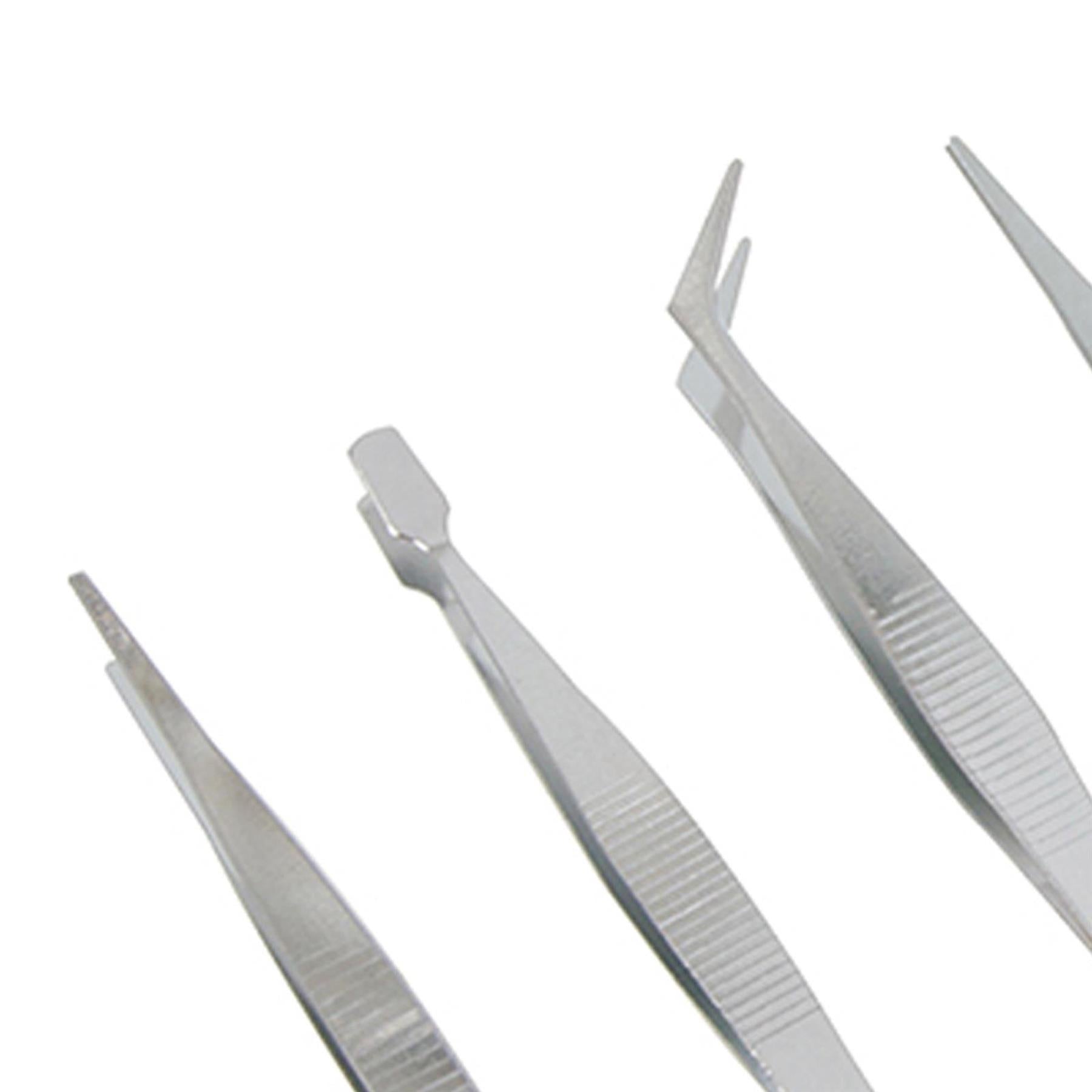 7Pc Tweezer Set For Precise Electronics Modelling Jewellery Beading Wire Work