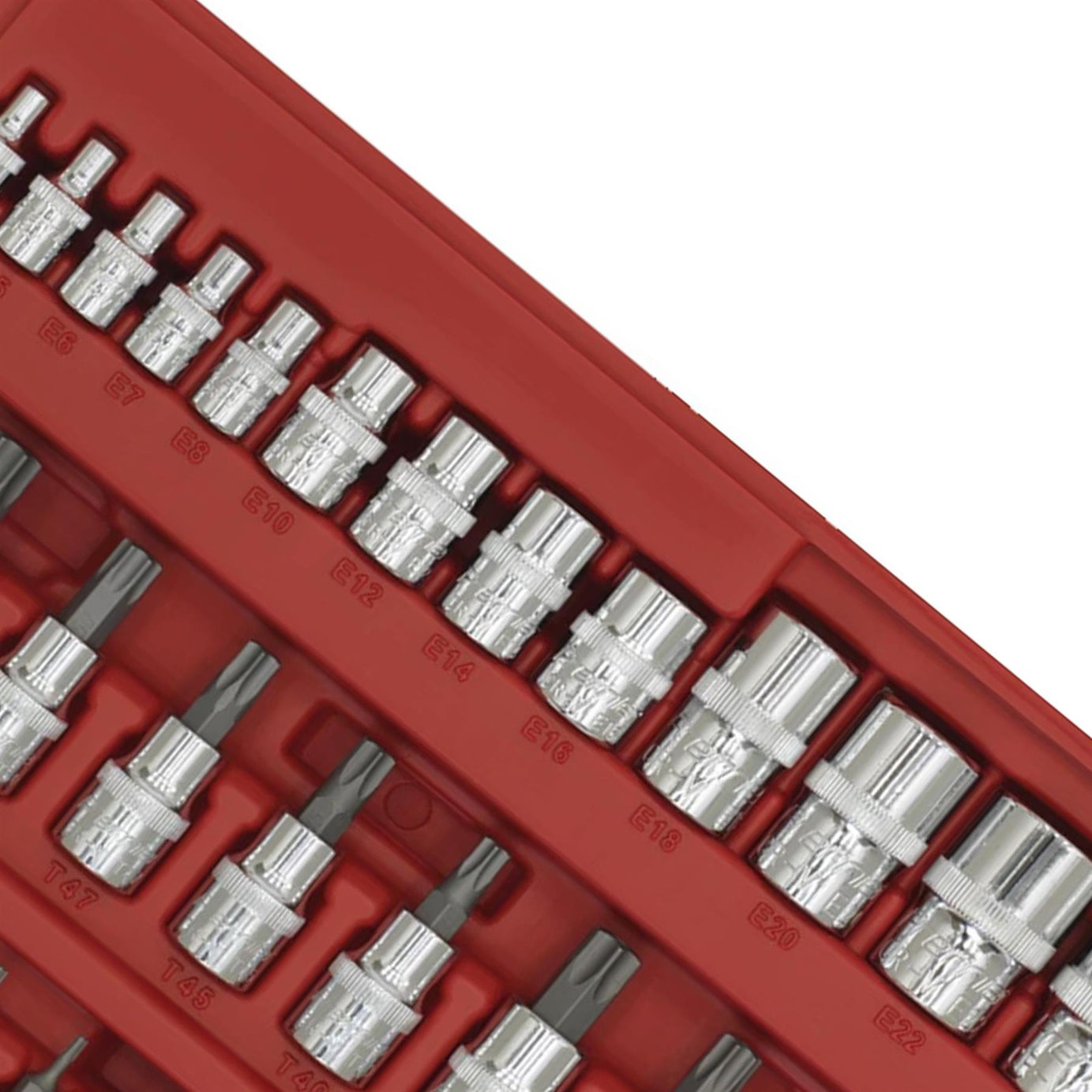 Sealey TRX-Star* & Security Socket Bit Set 38pc 1/4",3/8"&1/2"Sq Dr