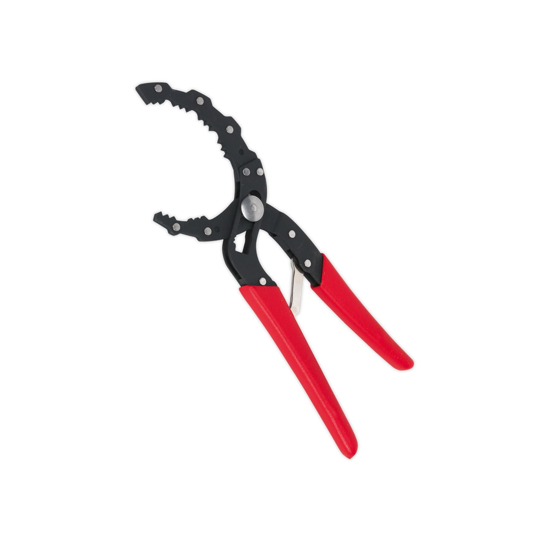 Sealey Oil Filter Pliers - Auto-Adjusting With Non-Slip Handles