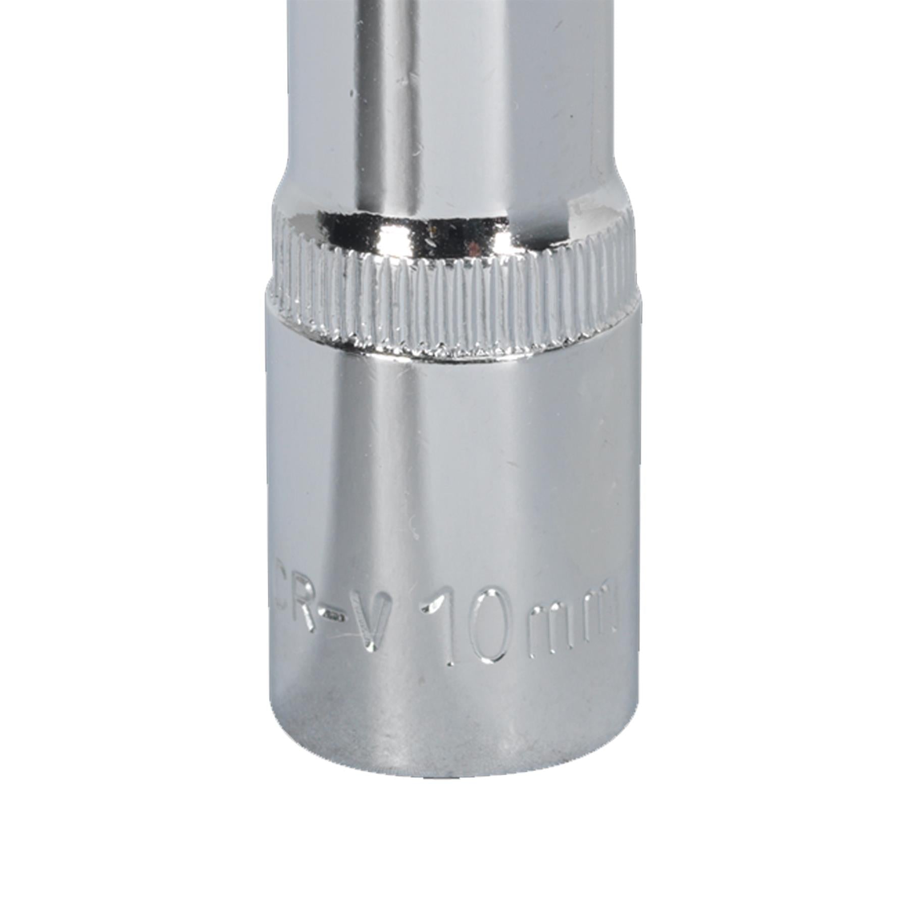 Sealey WallDrive Socket 10mm Deep 3/8"Sq Drive Fully Polished