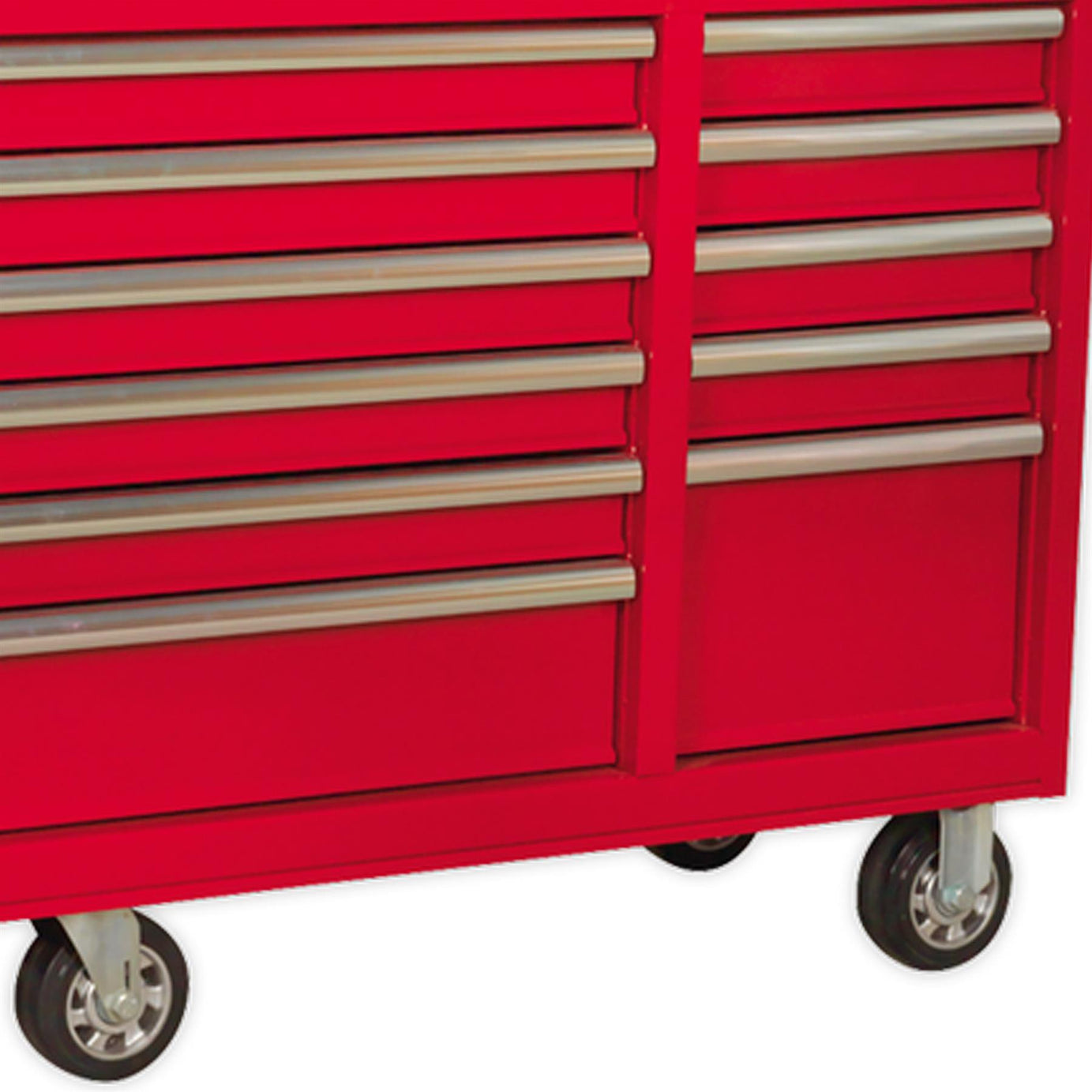 Sealey Rollcab 12 Drawer with Ball Bearing Slides Heavy-Duty - Red