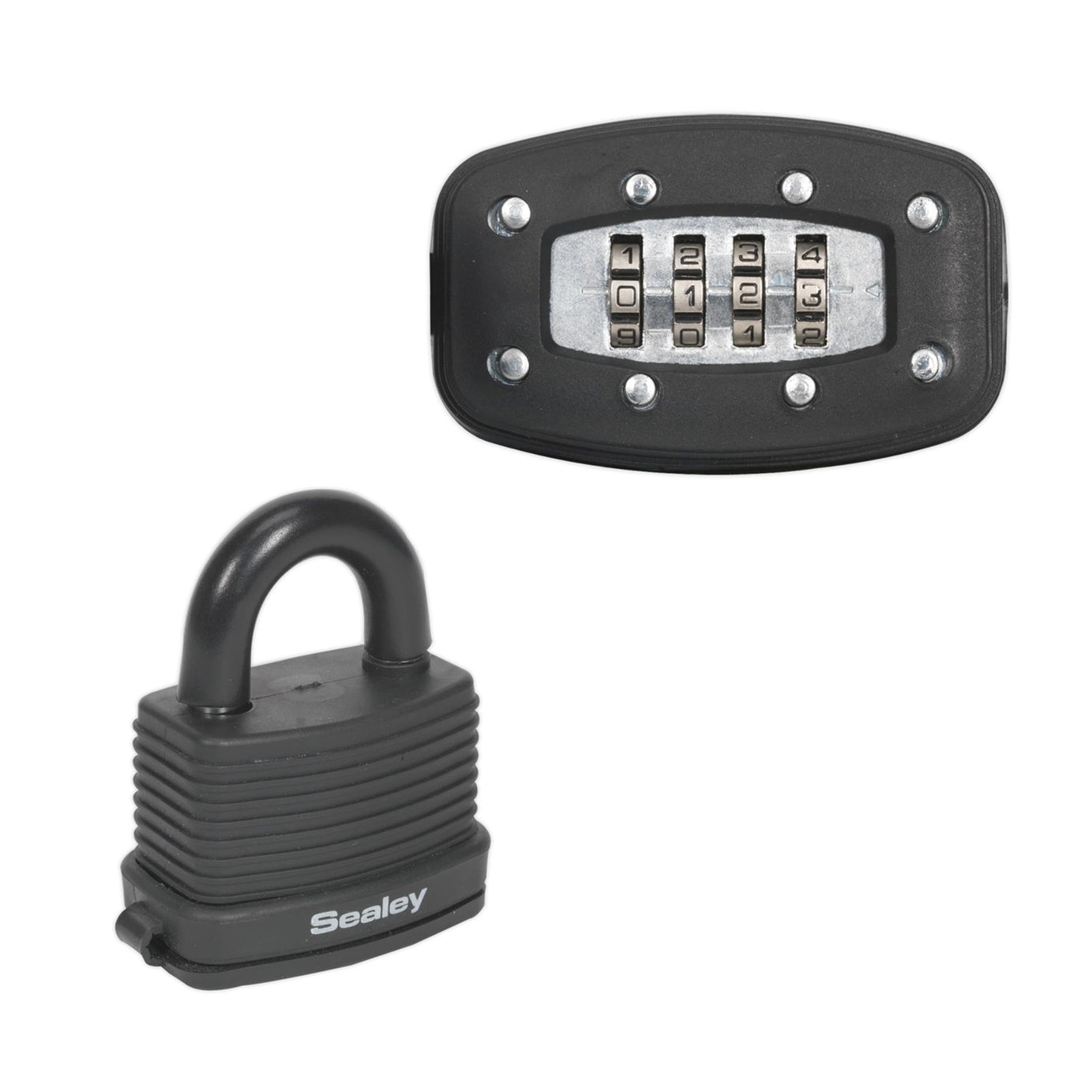 Sealey Steel Body Weatherproof Combination Padlock 48mm
