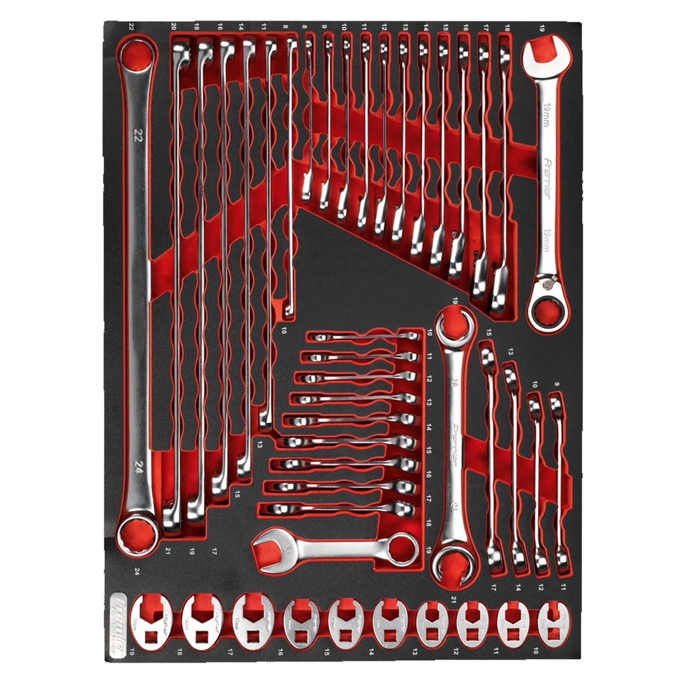 Sealey Tool Tray with Specialised Spanner Set 44pc