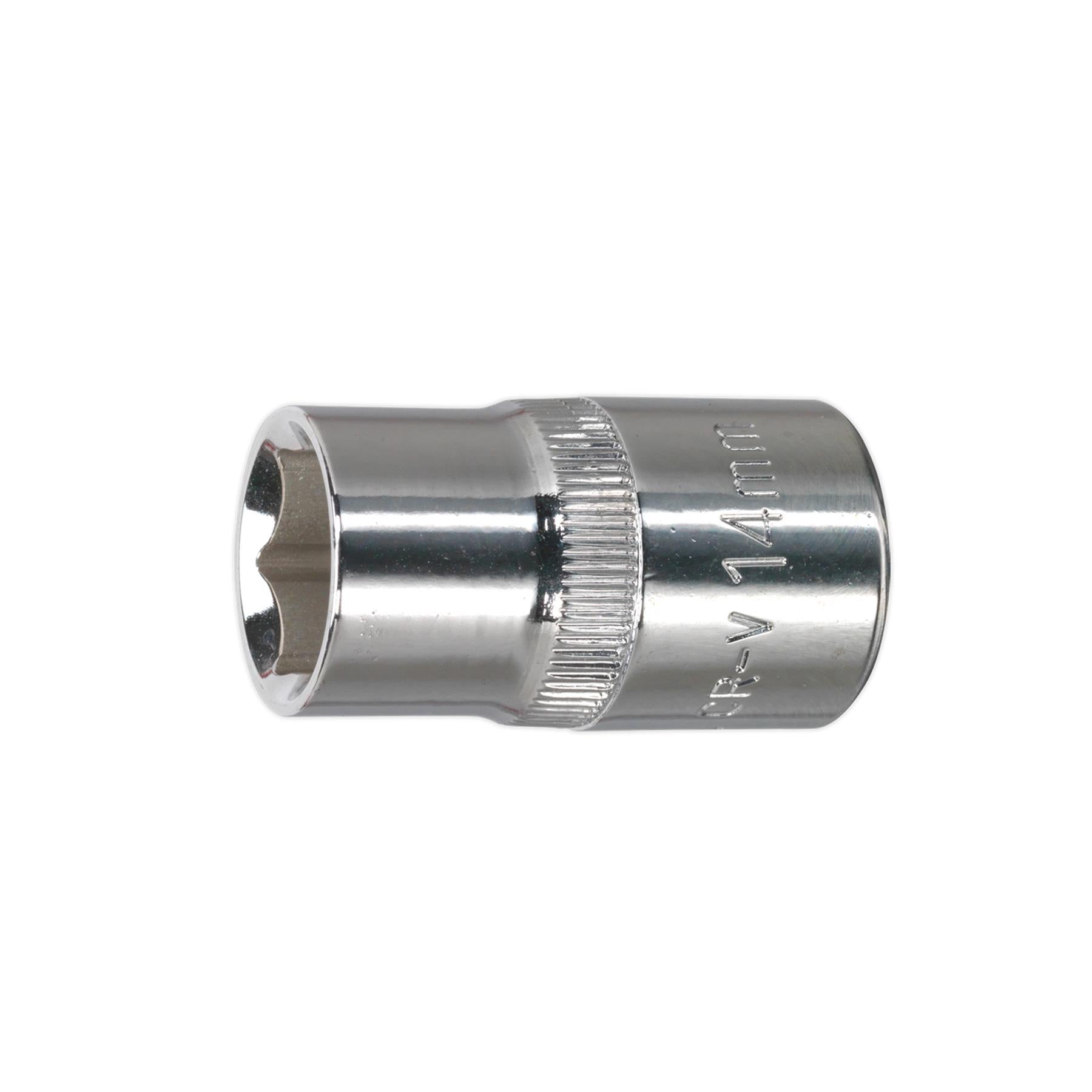 Sealey WallDrive Socket 14mm 1/2"Sq Drive Fully Polished