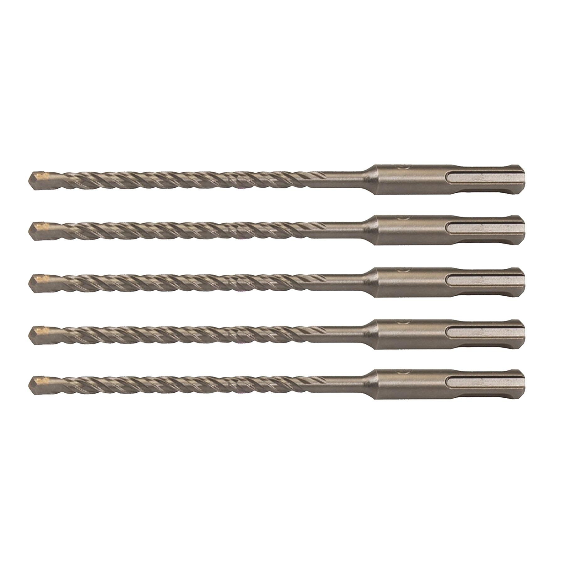 5 x SDS+ PLUS MASONRY DRILL BIT 6.5 x 160mm, TUNGSTEN CARBIDE TIP, FOR STONE CONCRETE BRICK