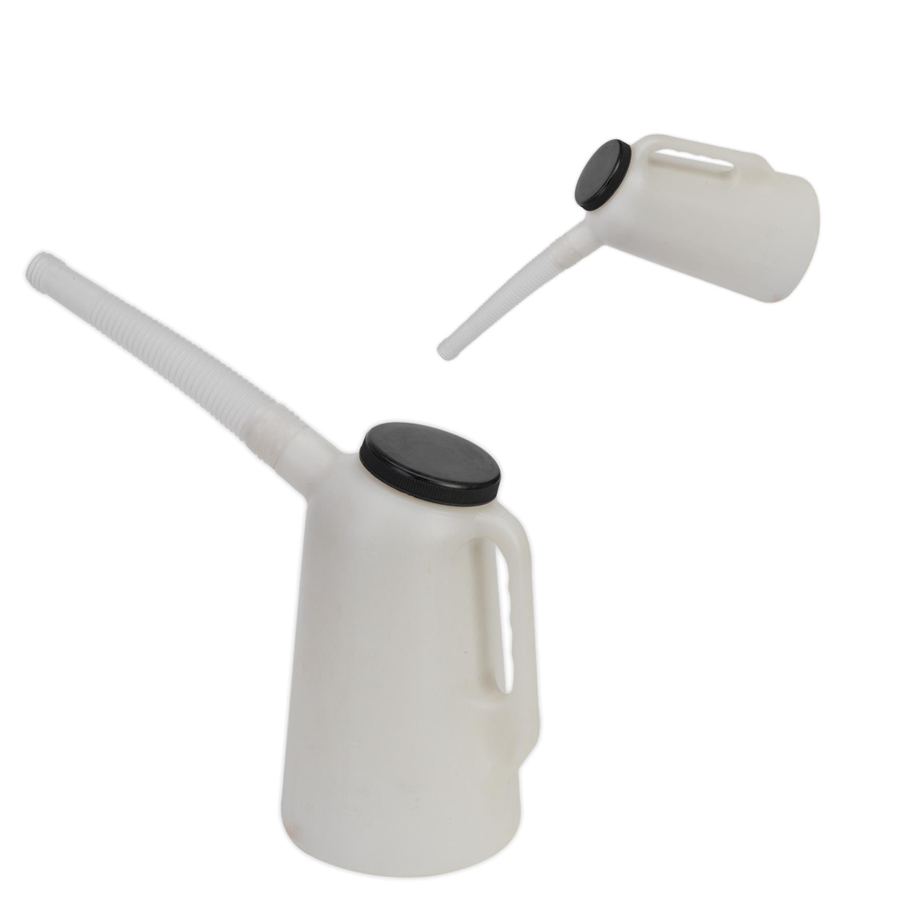 Sealey Oil Container with Lid & Flexi-Spout 2L