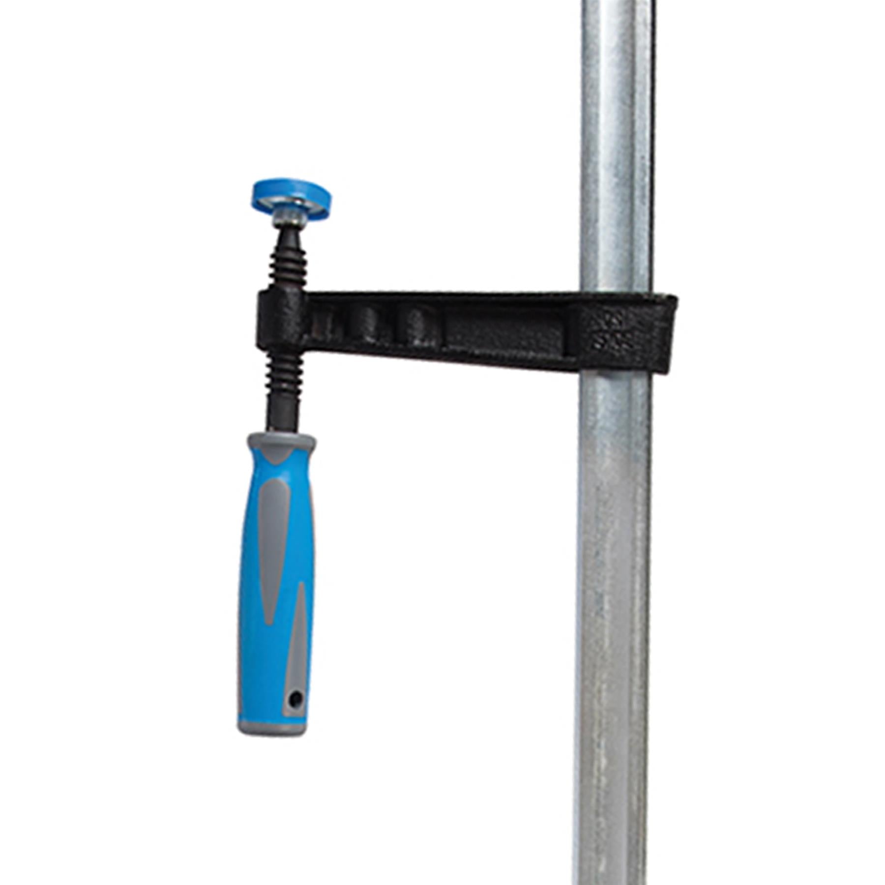 F-Clamp Heavy Duty 800 X 120mm With Cast Jaws And Soft-Grip Handles