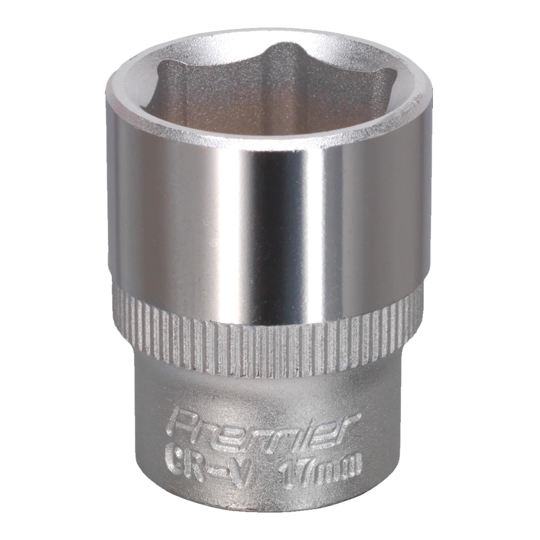 Sealey WallDrive Socket 17mm 3/8"Sq Drive