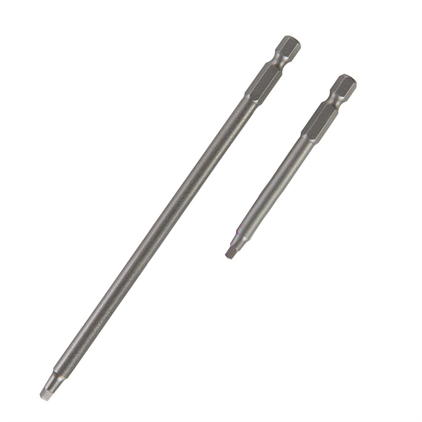 2Pk Square Driver Set 76mm & 152mm / 3" & 6" , 1/4" Hex Shank