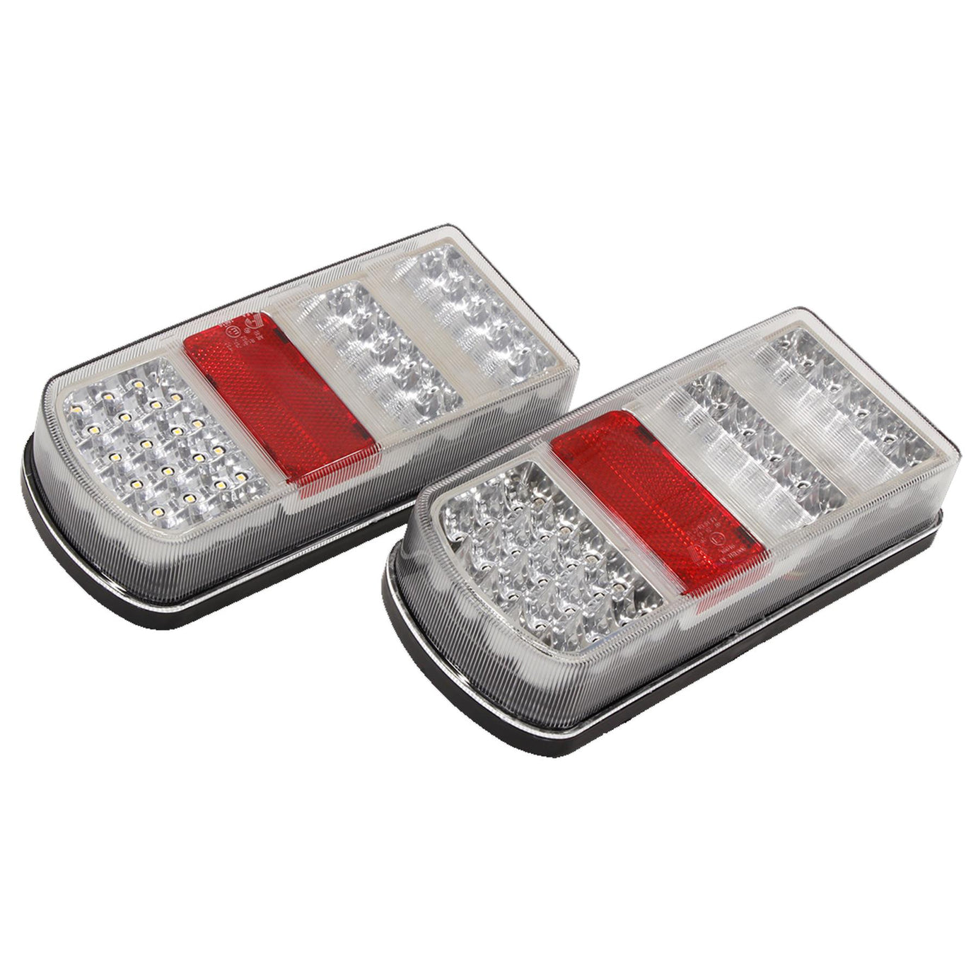 Sealey Rear Rectangle Lamp Cluster (Pair) LED 12V