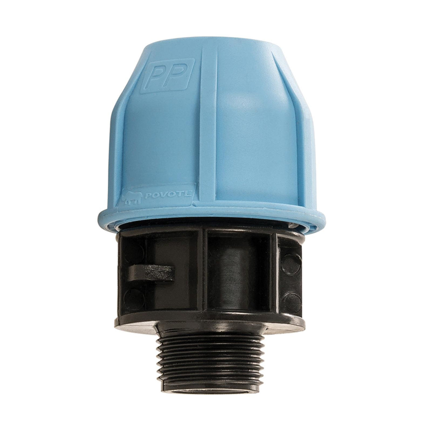 MDPE Male Adaptor 25mm x 3/4" Polypropylene Compression Fitting Connector