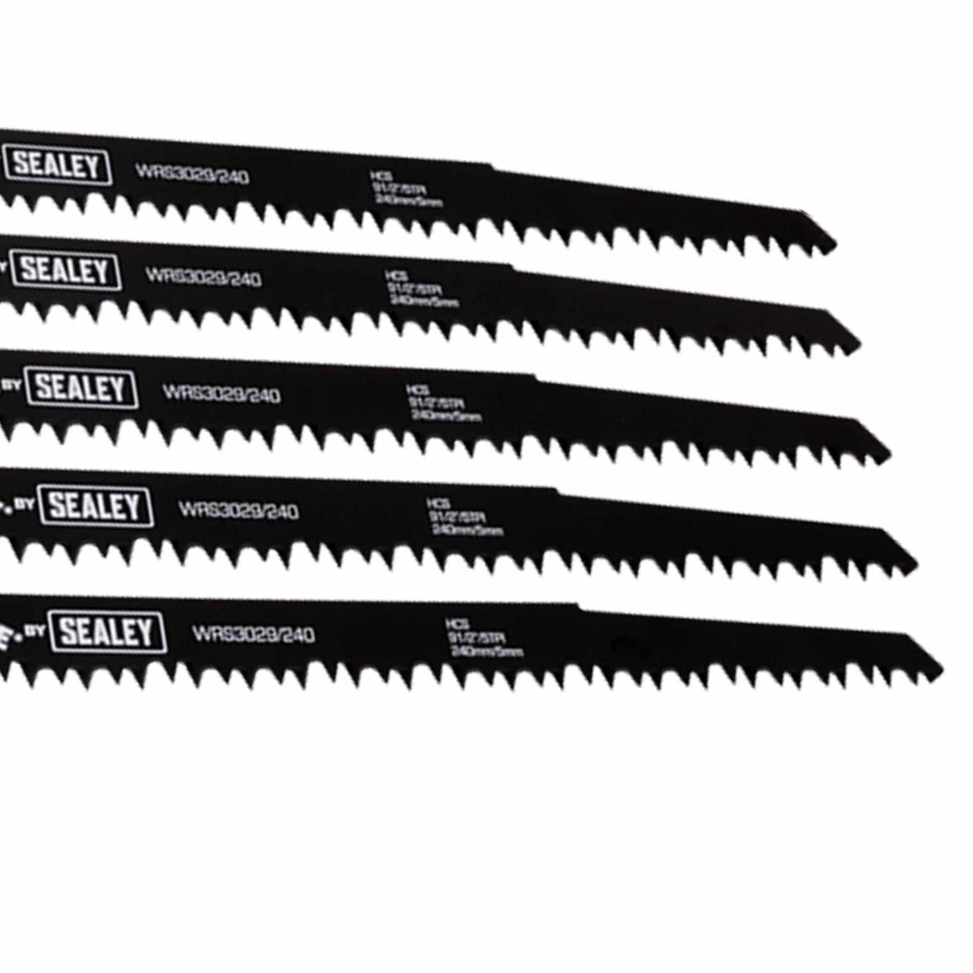 Reciprocating Saw Blade 240mm 5tpi - Pack of 5. WRS3029/240. Sealey