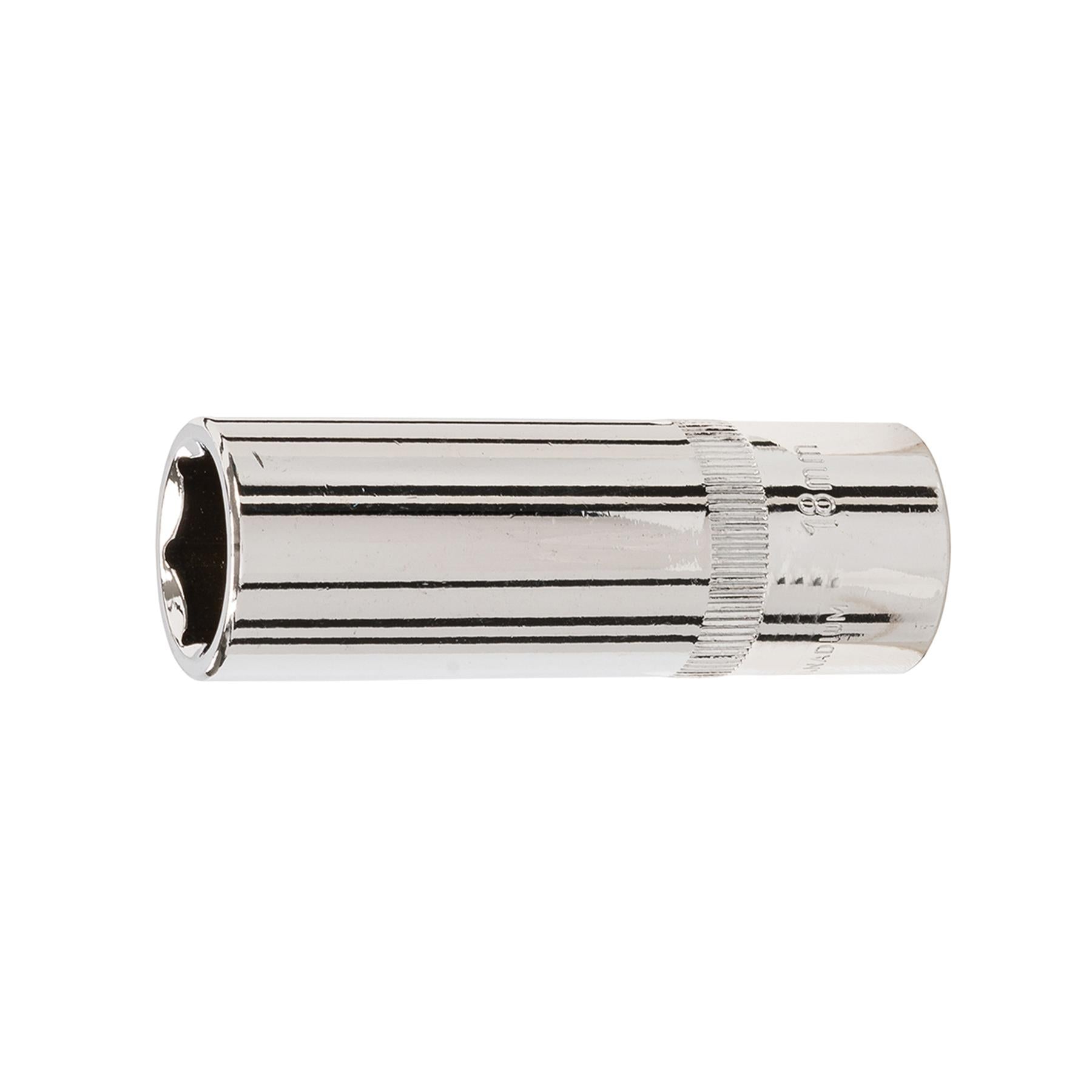 Quality Socket 1/2" Shallow Deep Drive Metric 18mm Long Hex Wrench