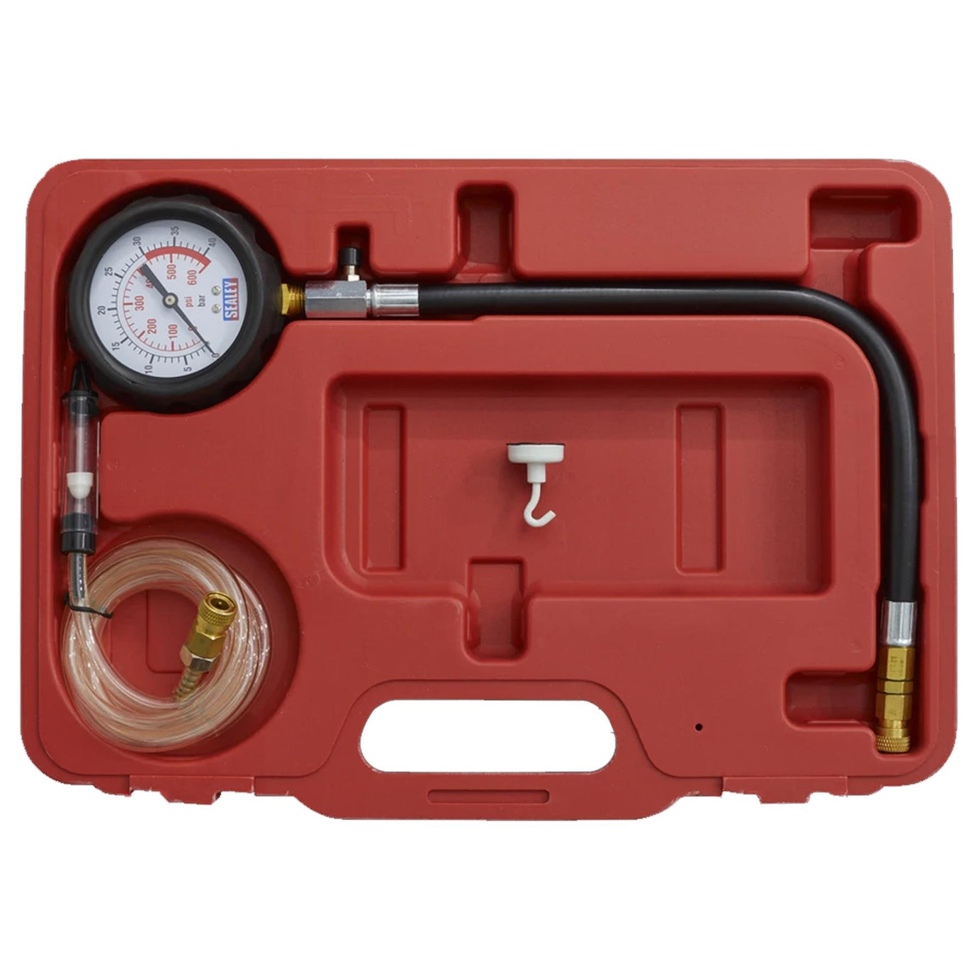 Diesel Compression Gauge, Hose & TDC Base Kit VSE3157 SYC Sealey