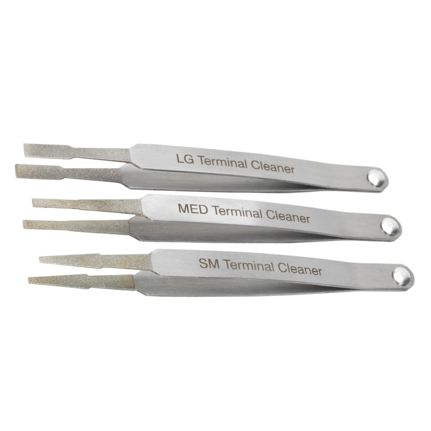 Sealey Terminal Cleaner Set 3pc - Diamond Grip