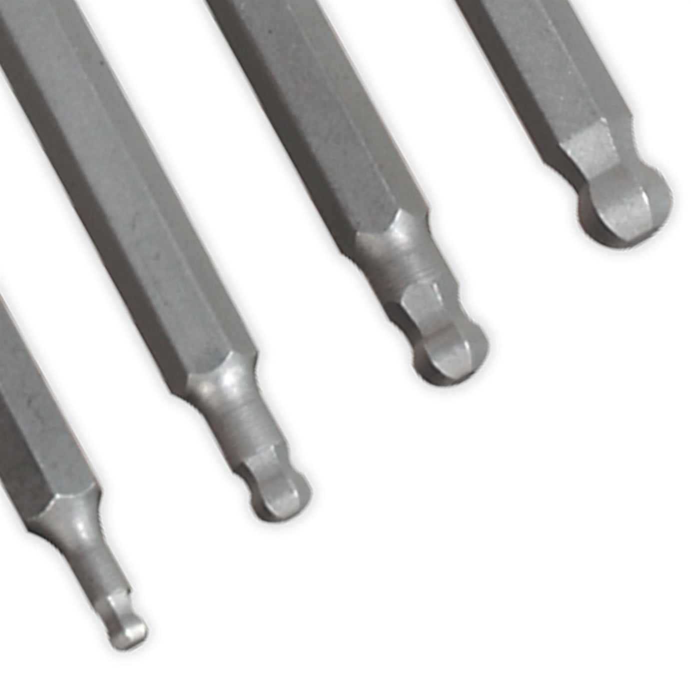 Sealey Ball-End Hex Socket Bit Set 7pc Metric 3/8"Sq Drive 100mm