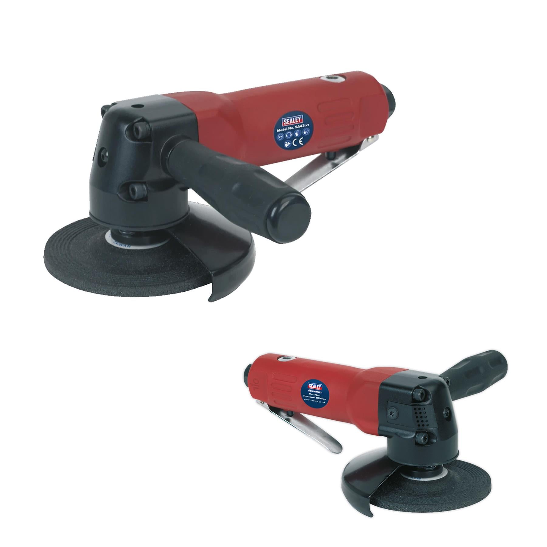 Sealey Air Angle Grinder Ø100mm Heavy-Duty