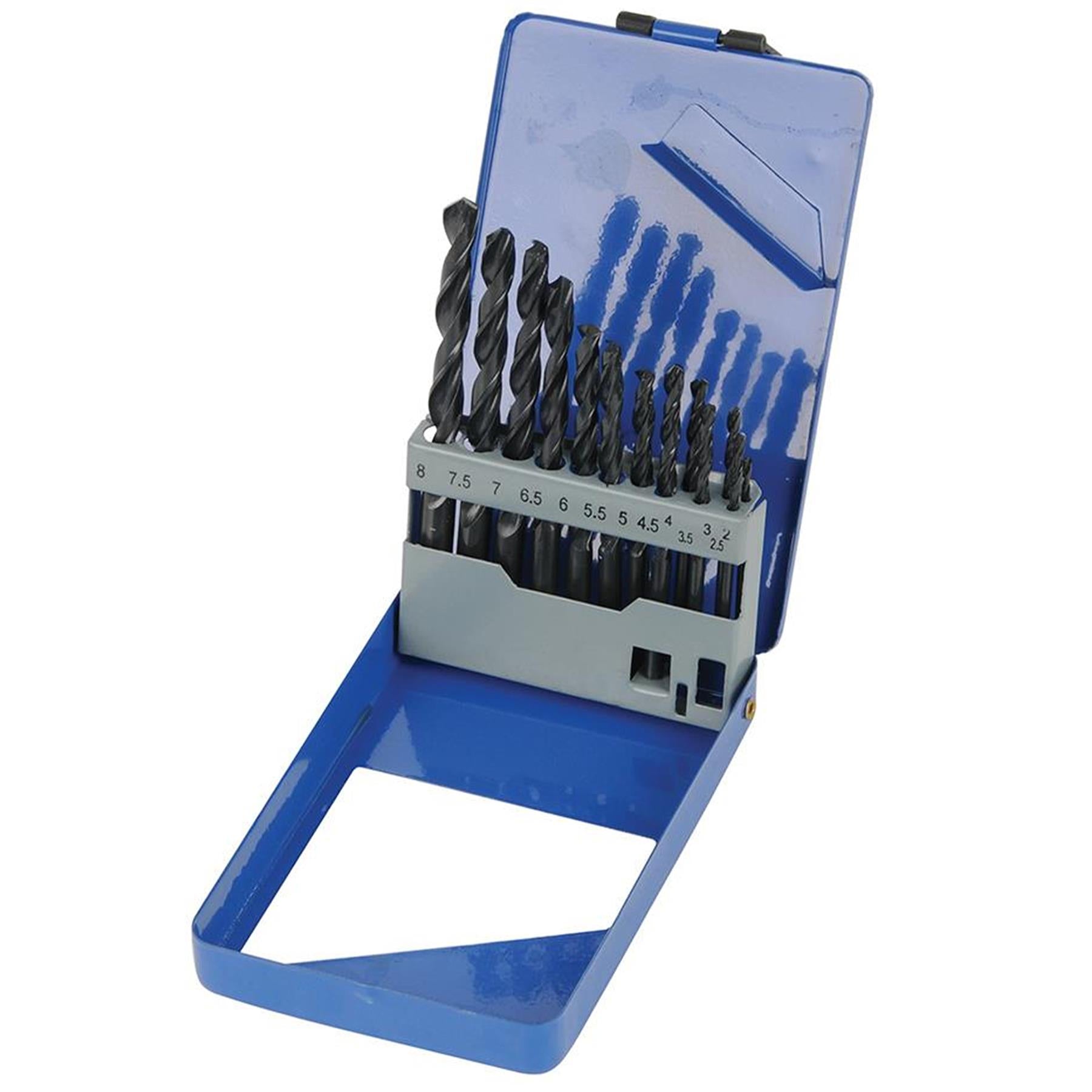 Quality 13Pce HSS-R Jobber Drill Bit Set 2mm - 8mm Hand Tool Drills DIY