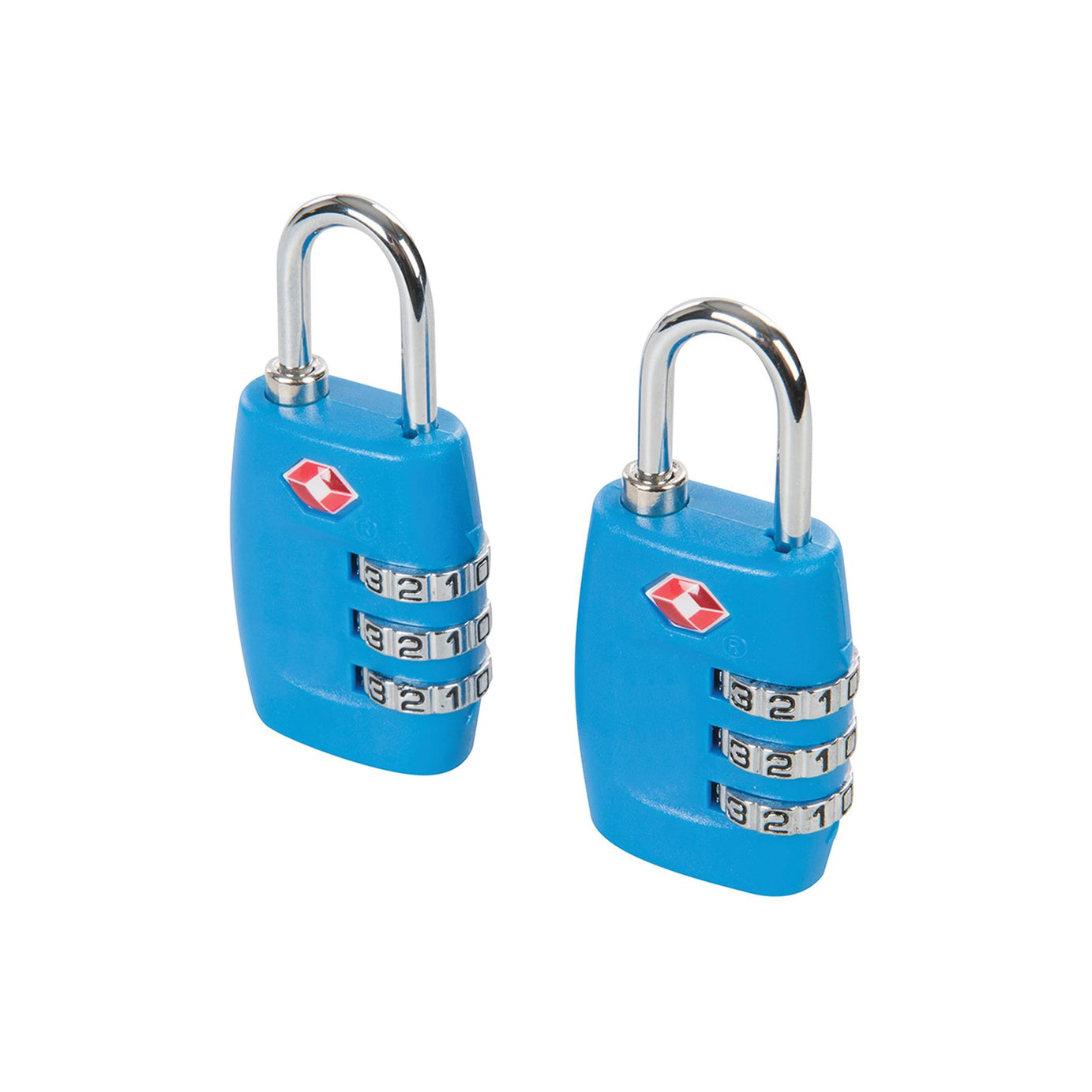 TSA Combination Luggage Padlocks 2Pk 3Digit Impact Resistant Polymer Body