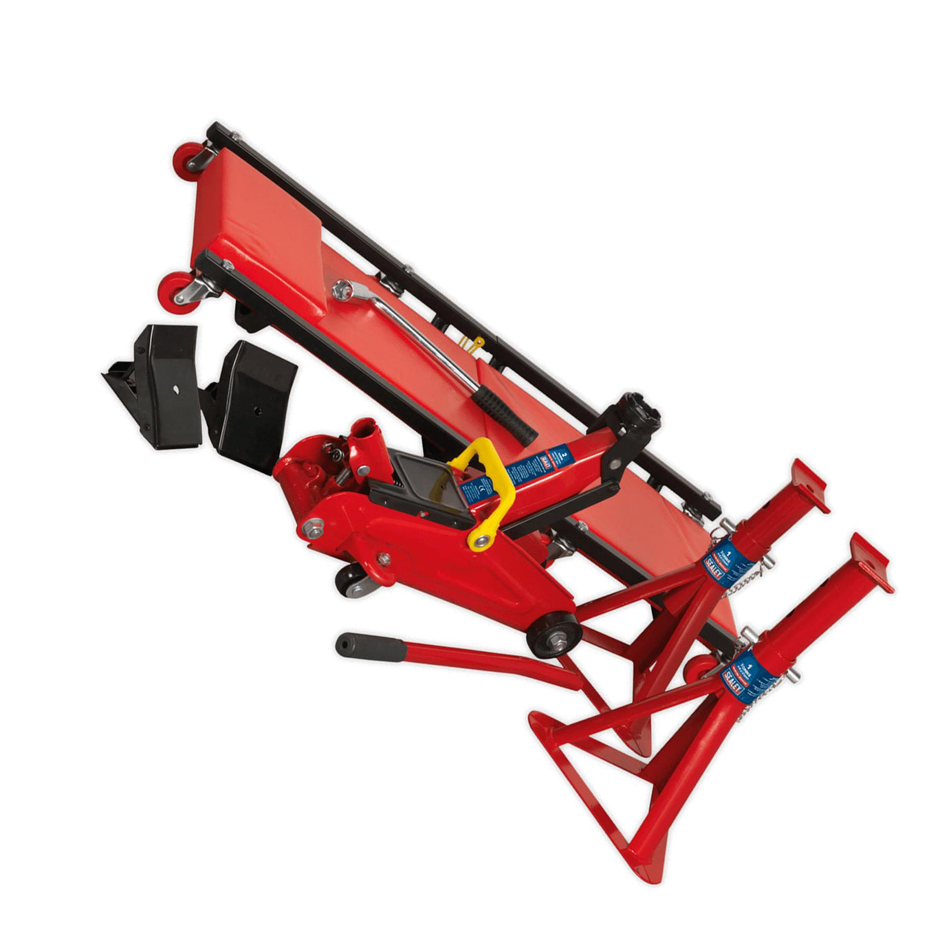 Sealey Lifting Kit 2t (Inc Jack,Axle Stands,Creeper,Chocks,Wrench)
