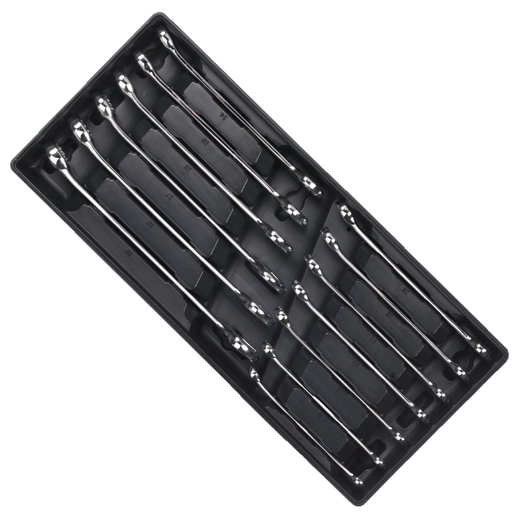 Sealey Tool Tray with Combination Spanner Set 13pc Metric