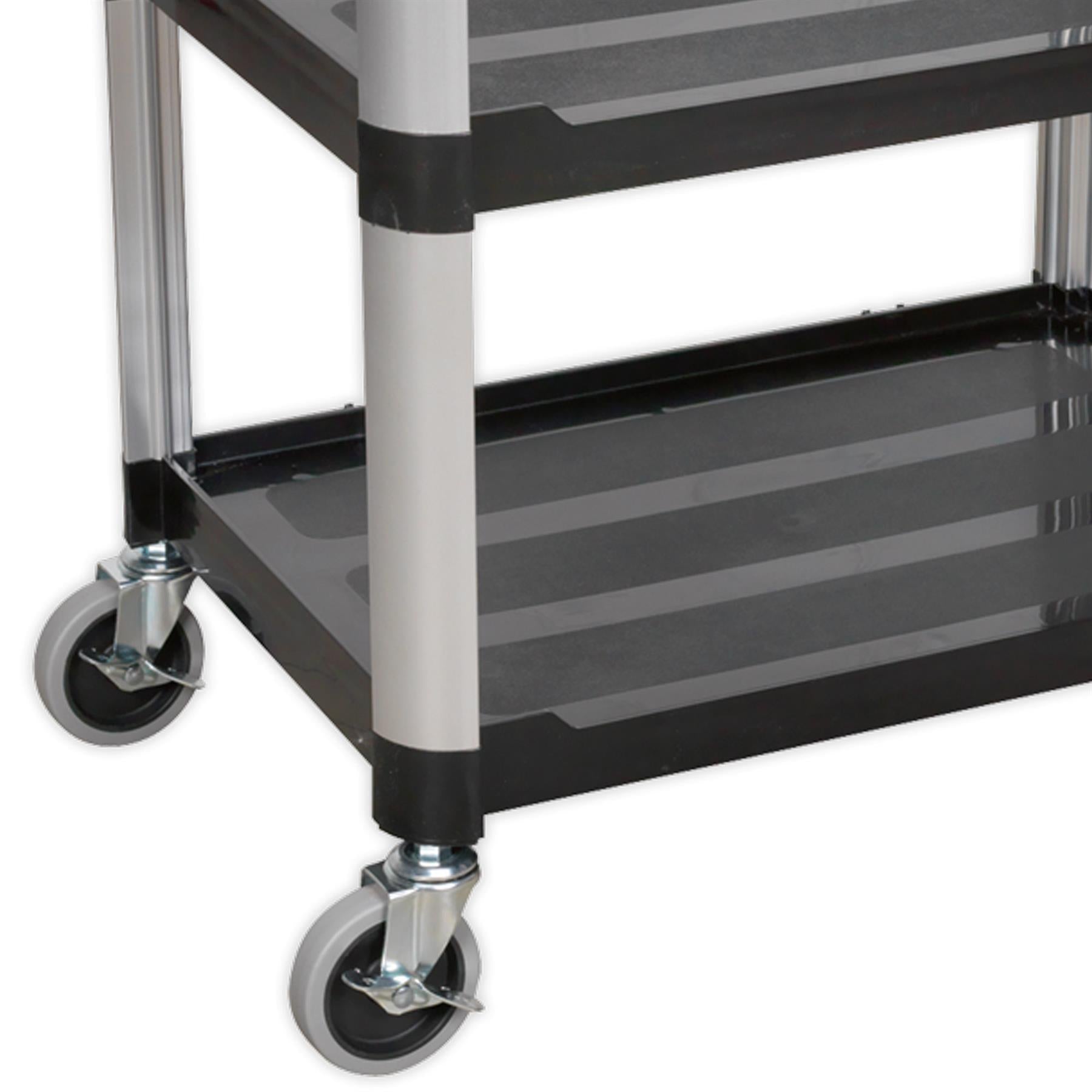 Sealey Workshop Trolley 3-Level Composite 40kg capacity per shelf