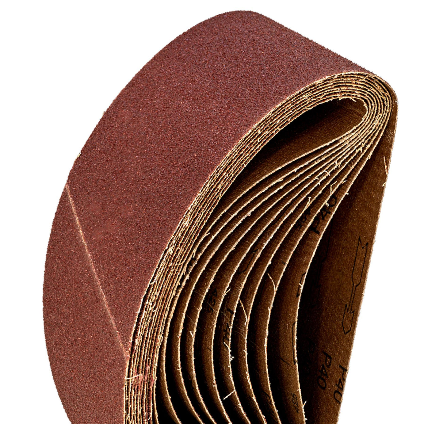 Sanding Belt 100 x 620mm 40Grit - Pack of 10.Aluminium oxide resin bonded Sealey