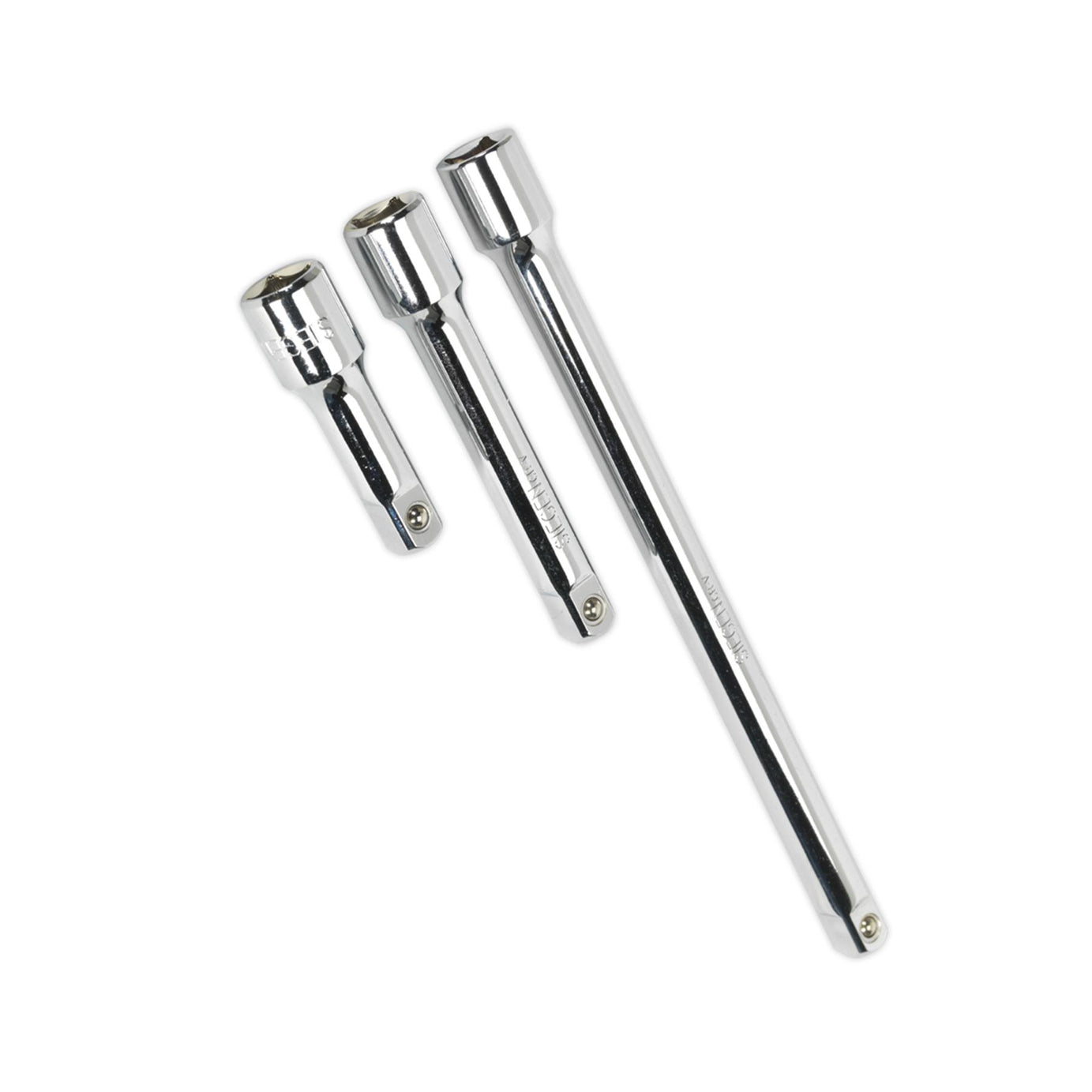 Sealey Extension Bar Set 3pc 1/2"Sq Drive