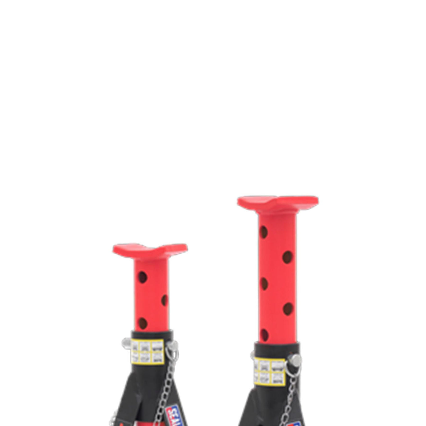 Sealey Axle Stands (Pair) 3tonne Capacity per Stand - Red
