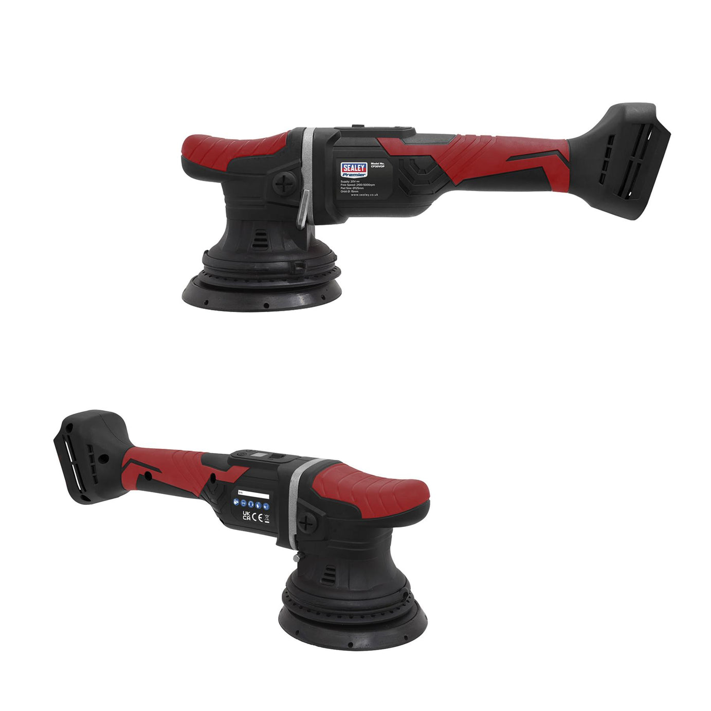 Sealey Cordless Orbital Polisher 125mm 20V Li-ion - Body Only