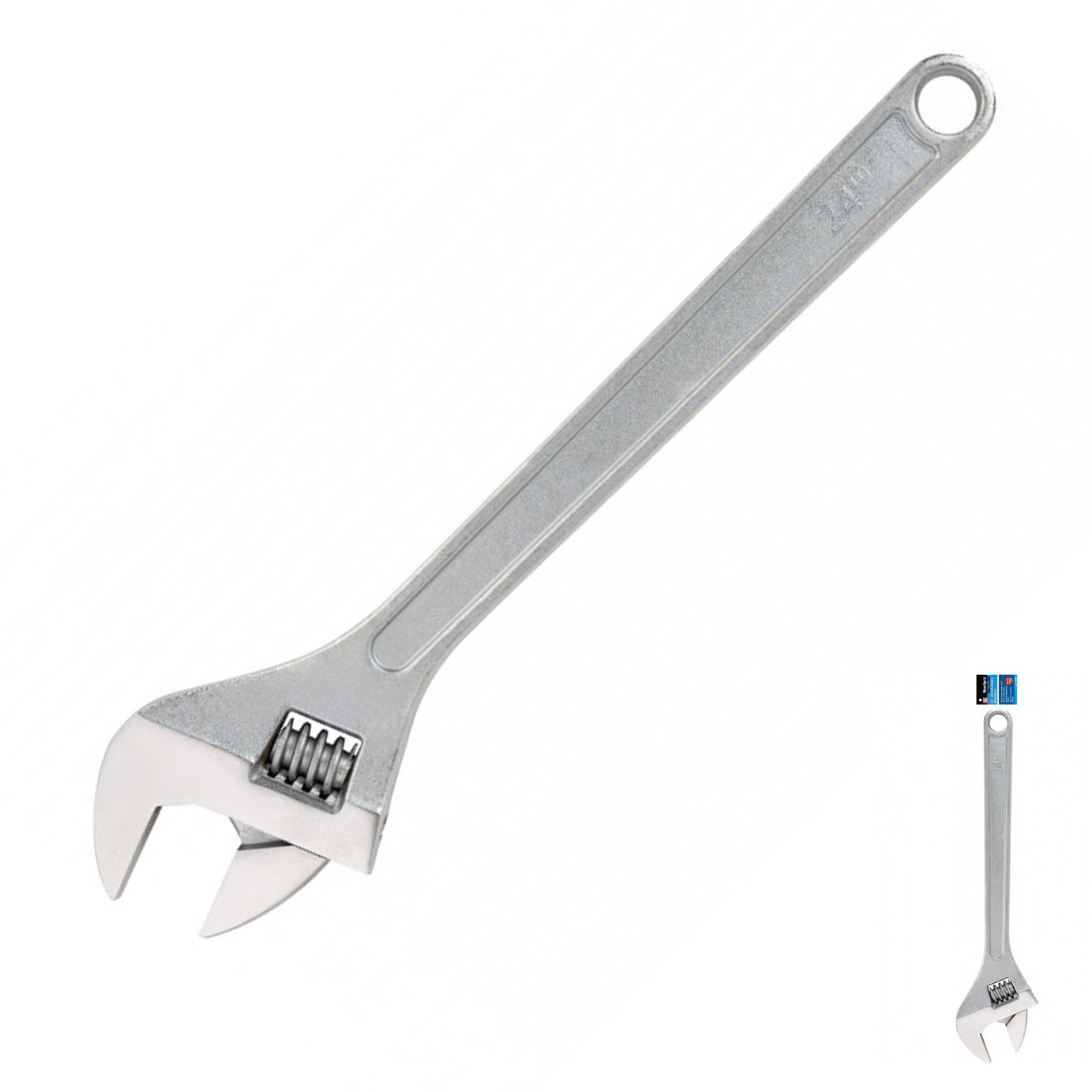 BlueSpot 24" Jumbo Adjustable Spanner 590mm Extra Large Heavy Duty 62mm Jaw