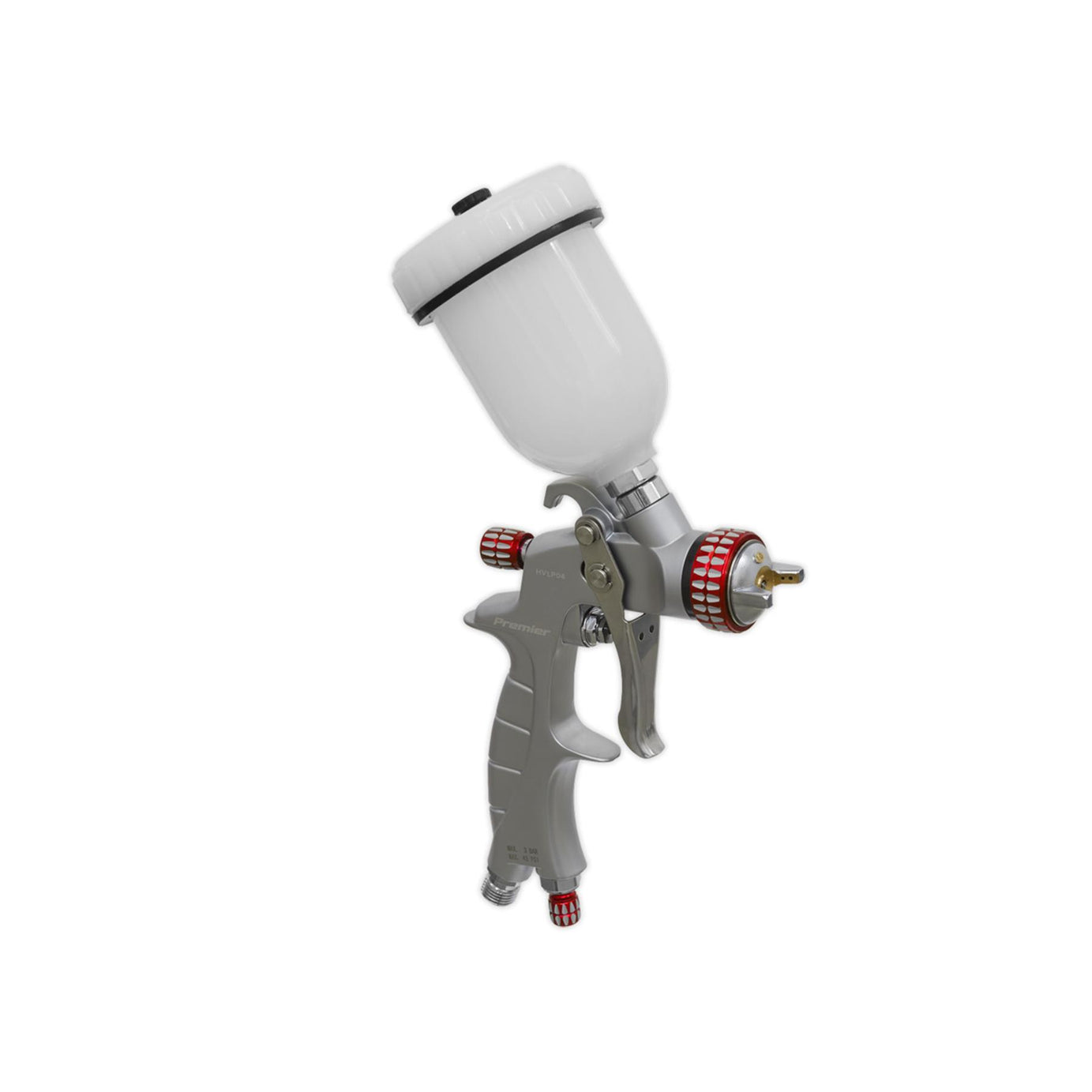 Sealey HVLP Gravity Feed Touch-Up Spray Gun 1mm Set-Up