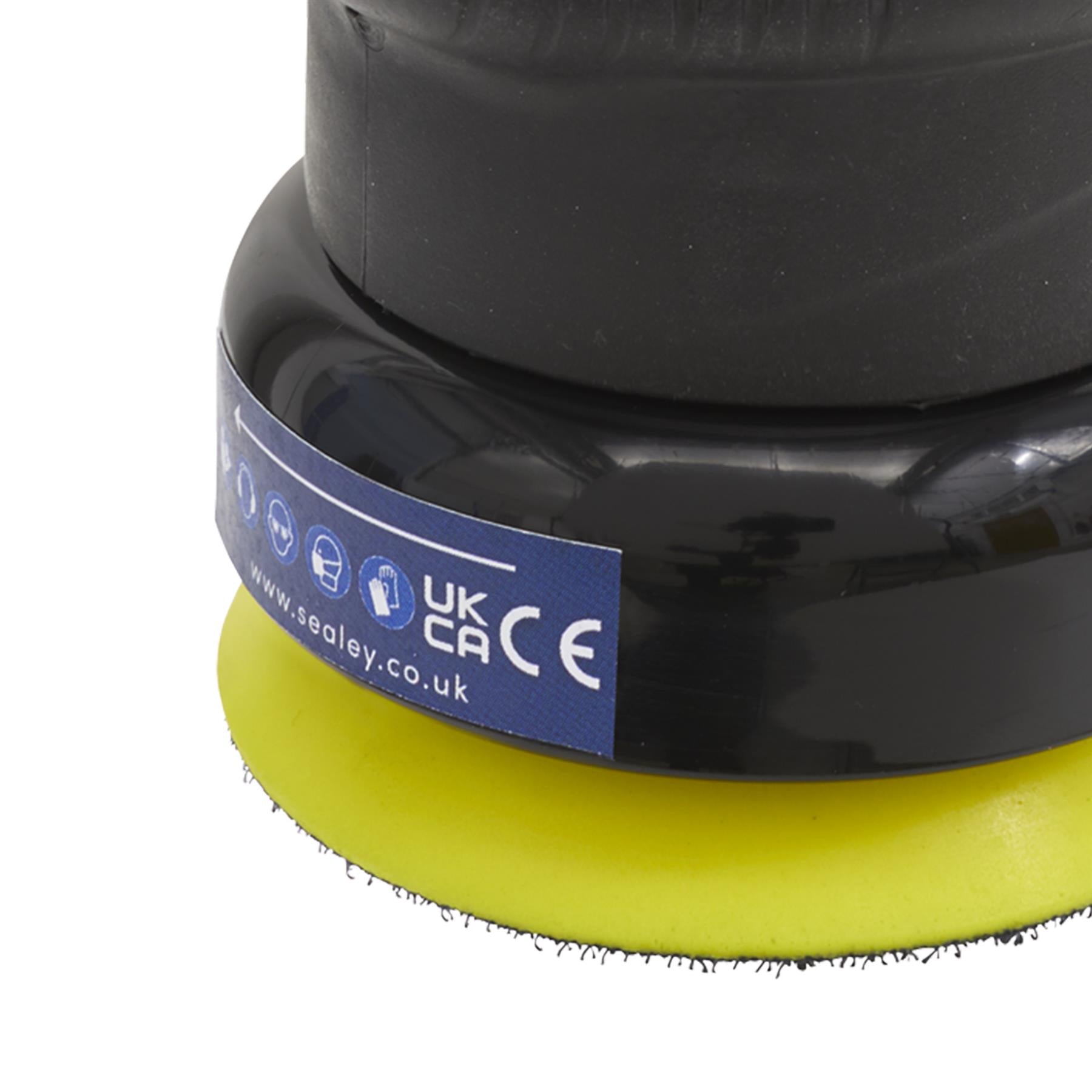 Sealey Air Palm Orbital Sander 75mm Hook-And-Loop Pad