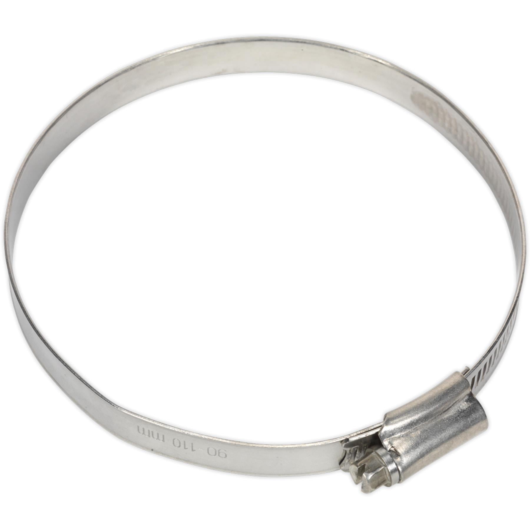 Sealey Hose Clip Zinc Plated 80-100mm Pack of 10
