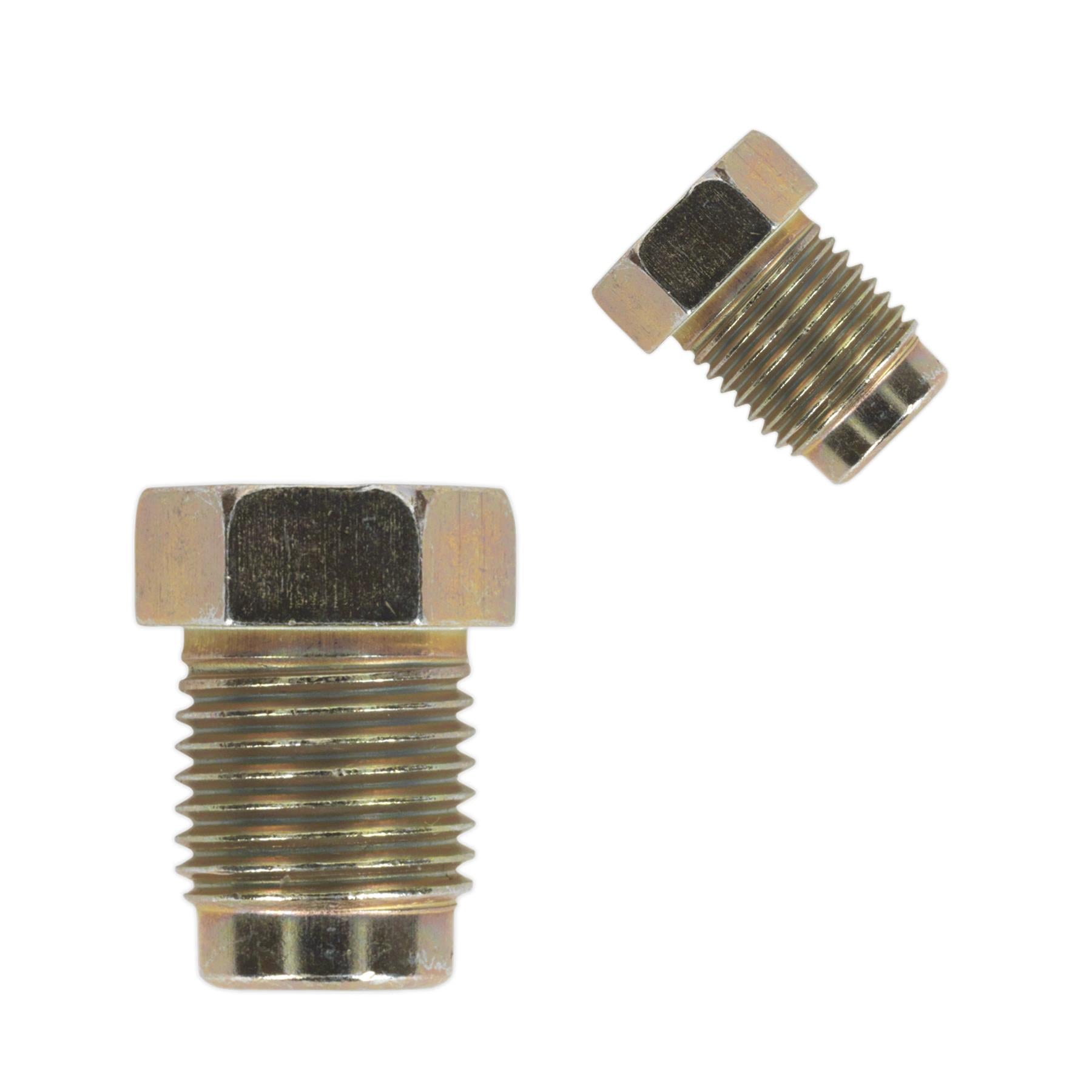 Sealey Brake Pipe Nut M10 x 1mm Short Male Pack of 25