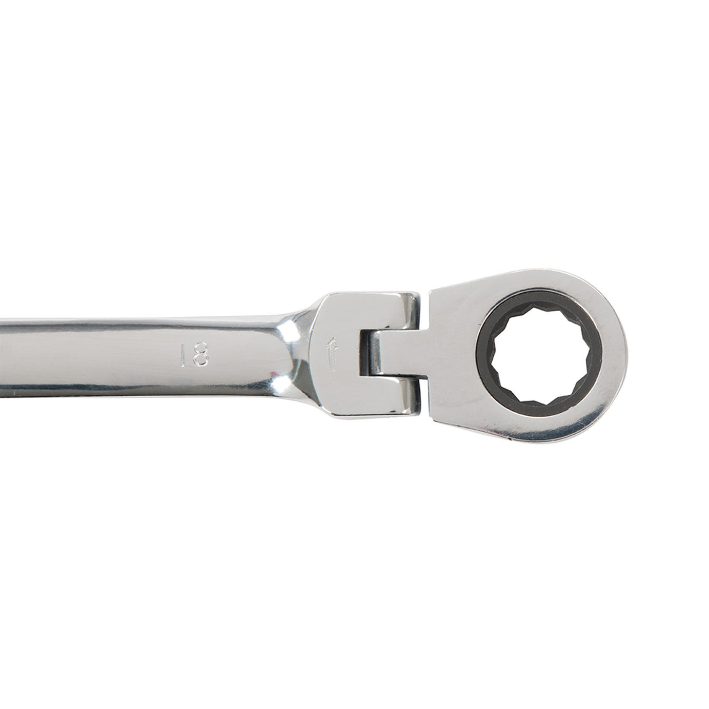 12Pce Flexible Head Ratchet Spanner Set 8mm - 19mm Polished 40Cr Alloy Steel