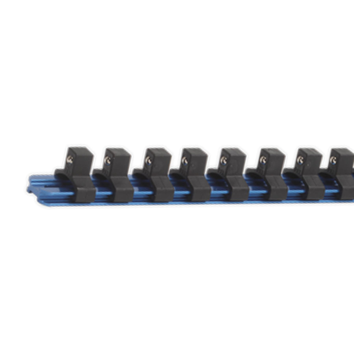 Sealey Socket Retaining Rail with 14 Clips Aluminium 3/8"Sq Drive