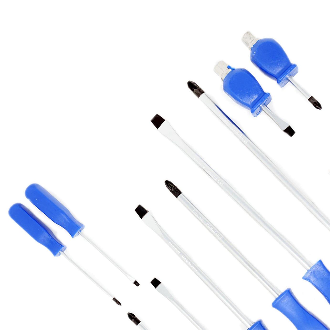 Magnetic Screwdriver Set With Hex Impact Bolster Handle Heavy Duty Screwdrivers