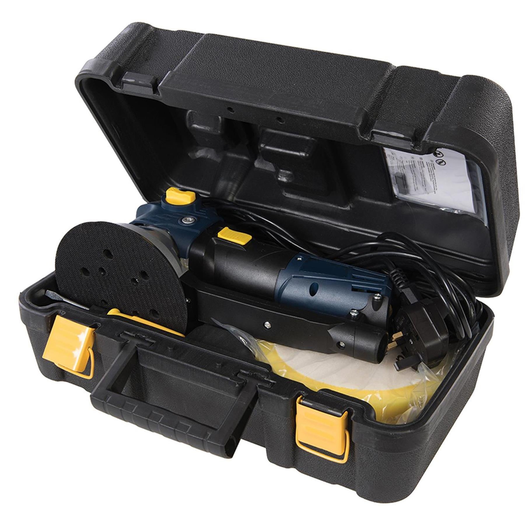 710W Geared Random Orbital Sander GGOS150 Dual Mode Vacuum Dust Extraction Port