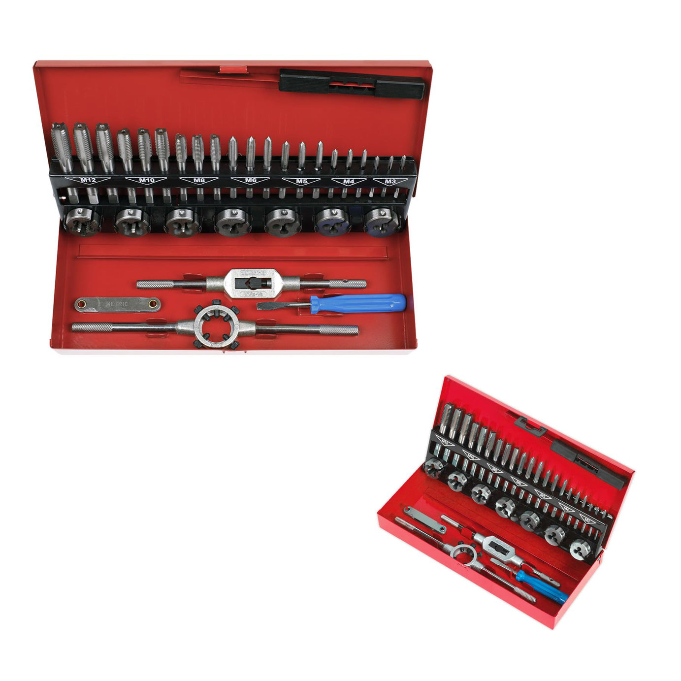 Sealey 32pc Metric Tap and Die Set Split Dies Alloy Steel M3 - M12