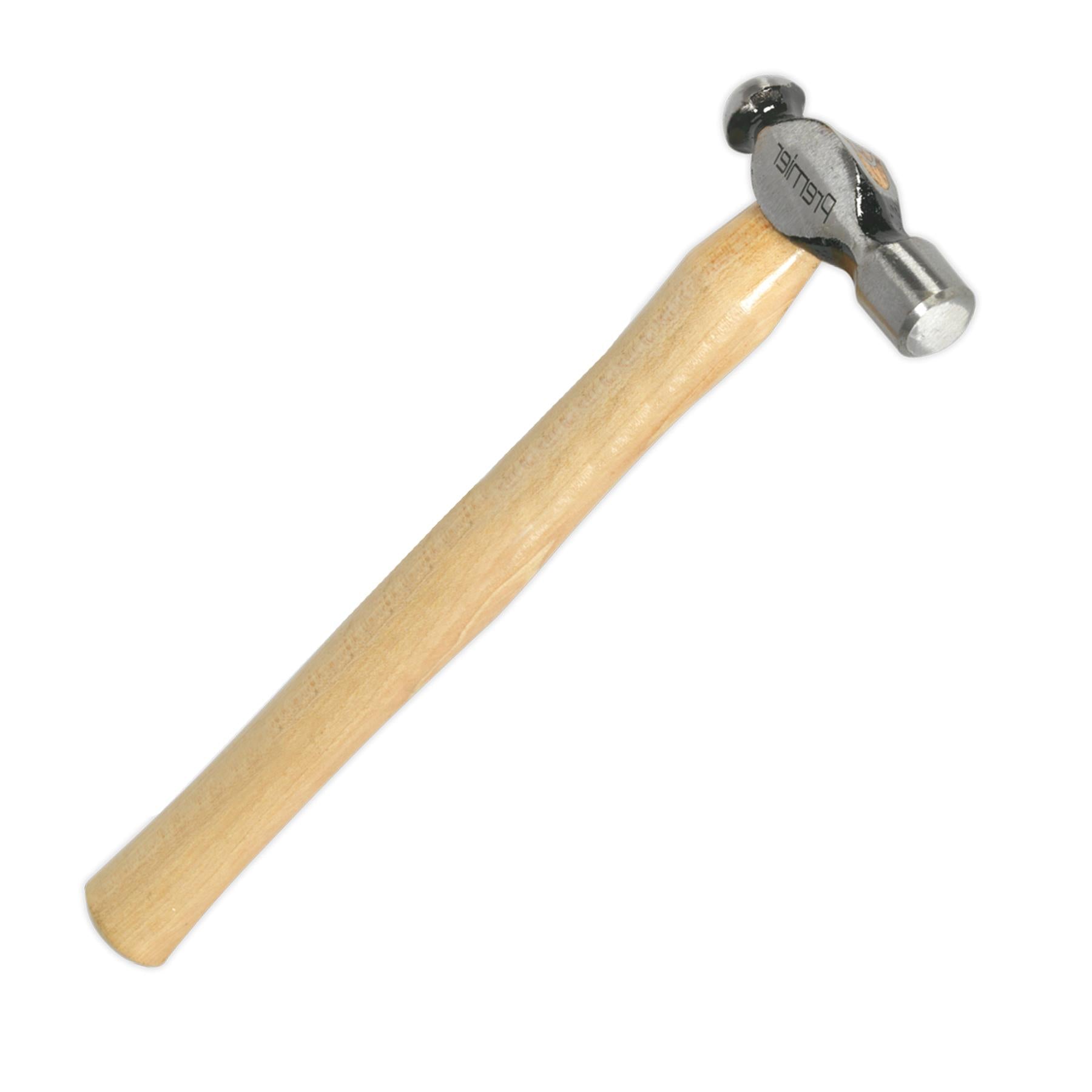 Sealey Ball Pein Hammer 8oz Hickory Shaft Forged Carbon Steel Head