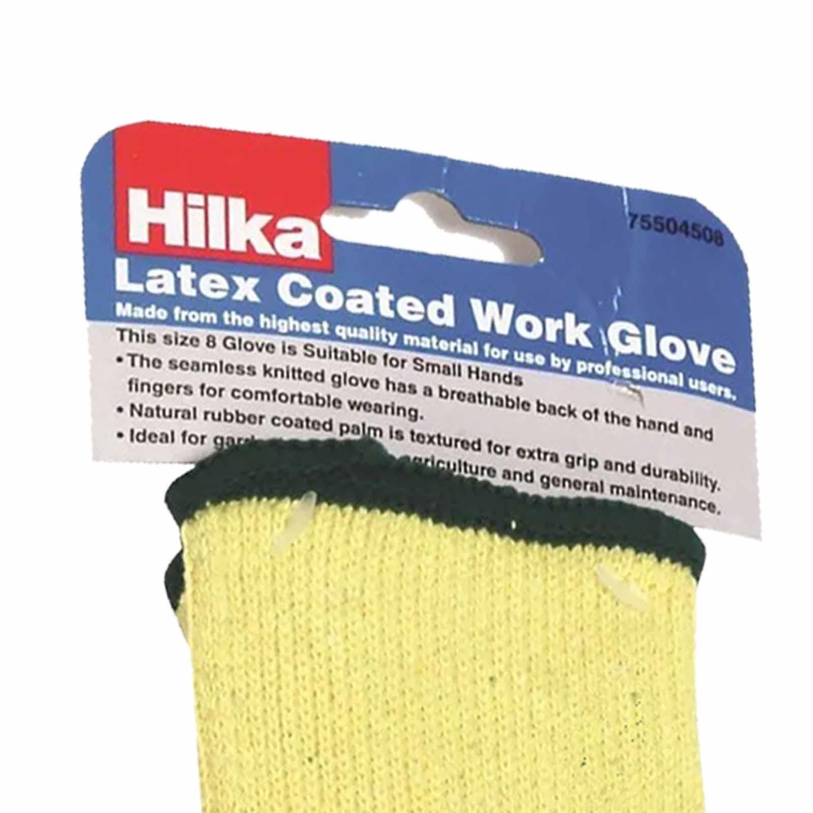 Green Latex Coated Work Gloves