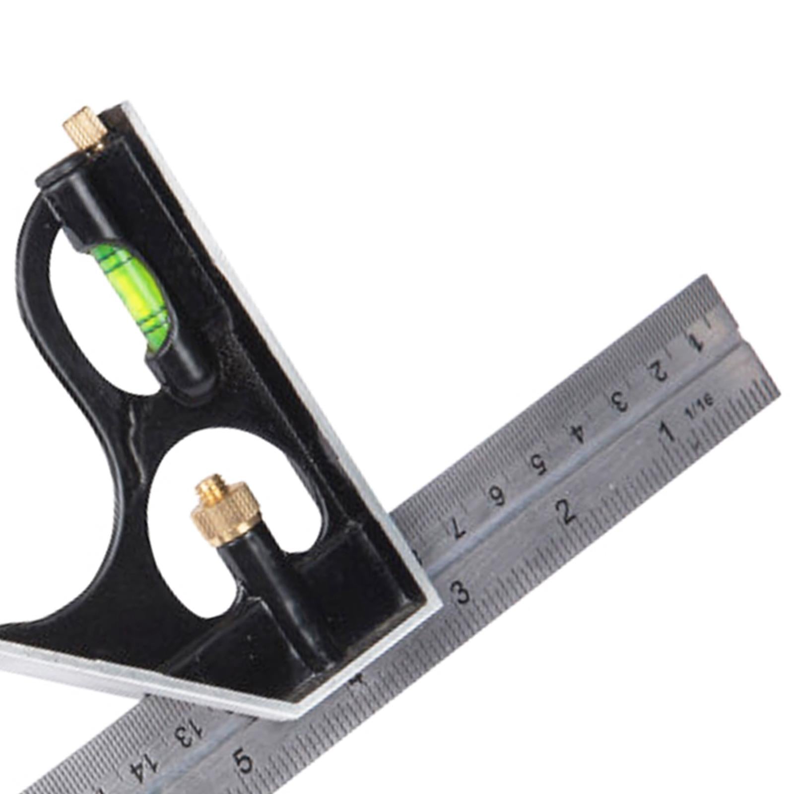 BlueSpot 300mm (12") Adjustable Engineers Combination Square Set Right Angle Ruler
